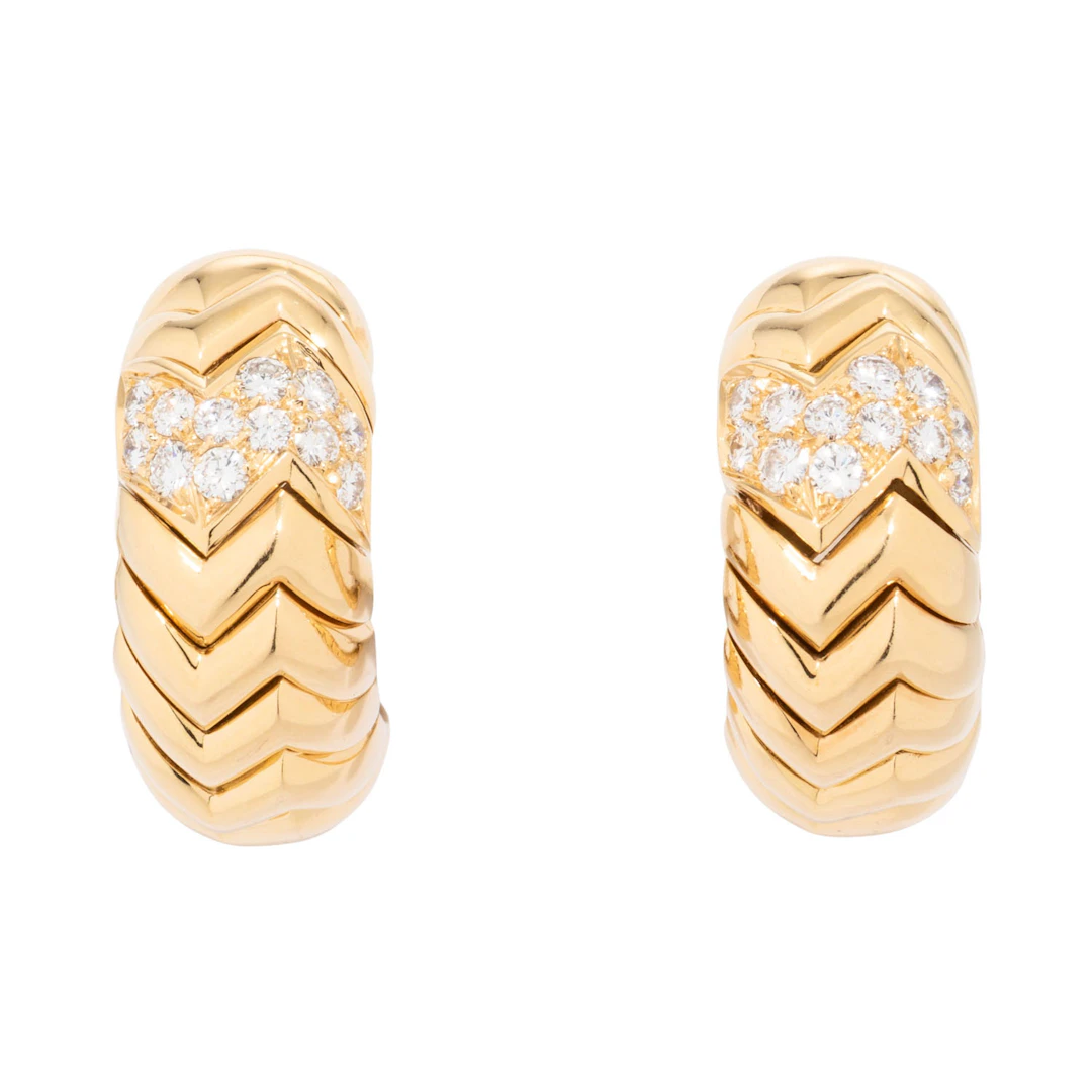 BULGARI Paar Ohrclips "Spiga"