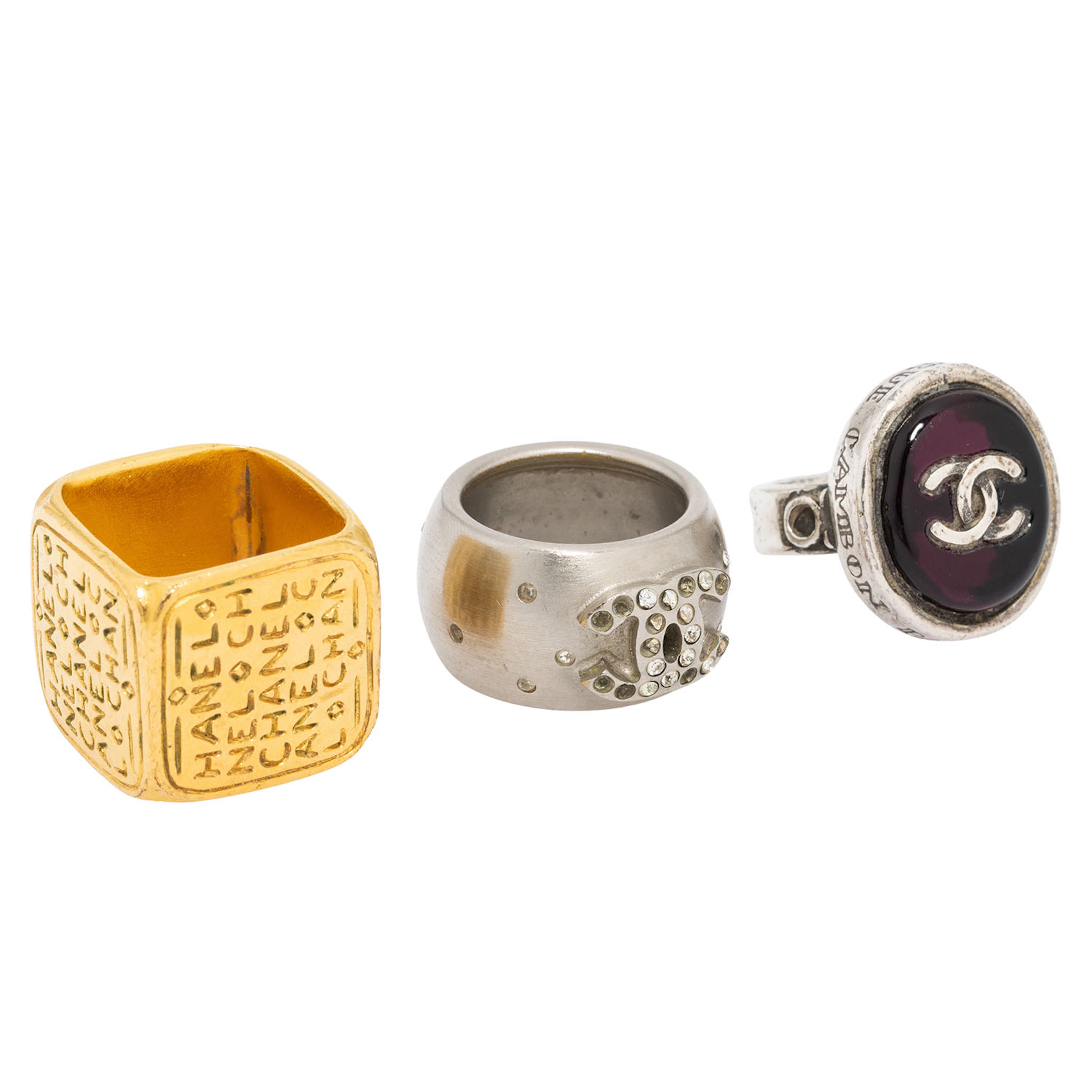 CHANEL VINTAGE Ringe-Konvolut.