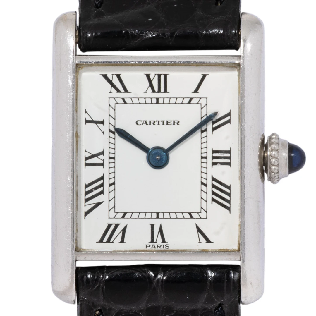 CARTIER sehr seltene Vintage Tank Louis Mini "Jaeger" Damenuhr. Ca.