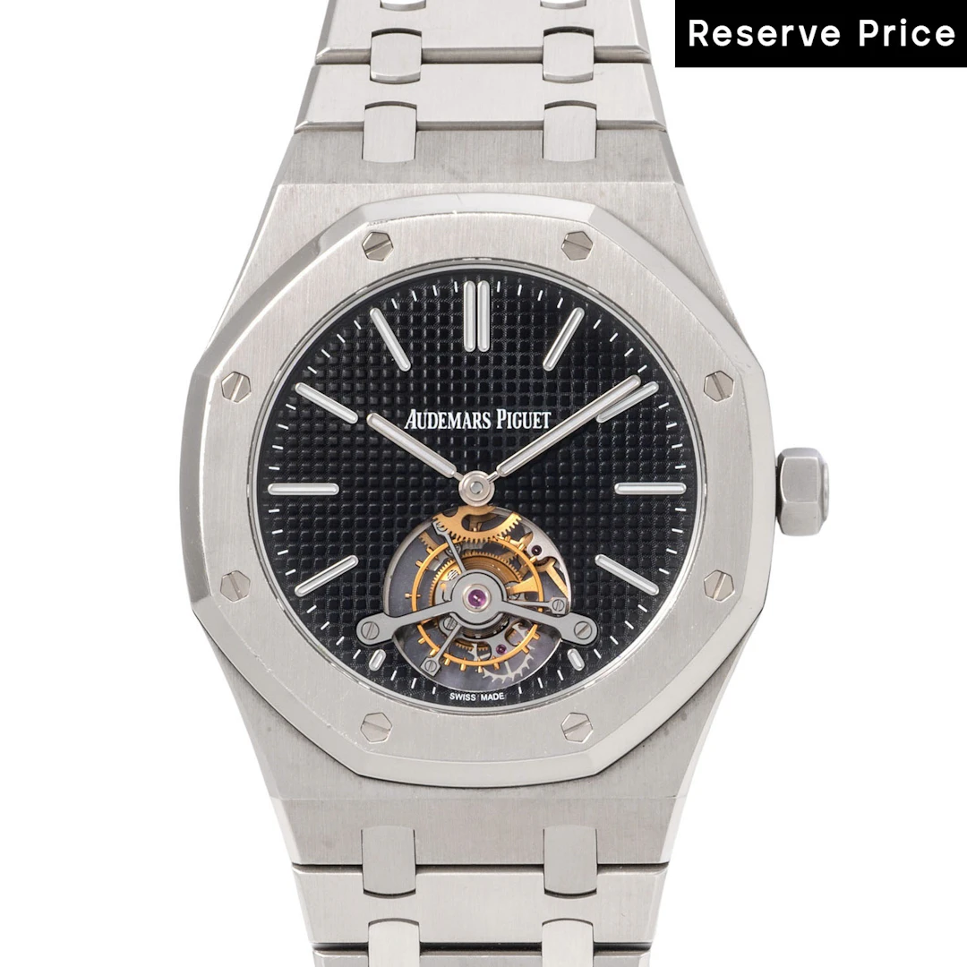 AUDEMARS PIGUET extem seltene "Royal Oak Extra-Thin Tourbillon" Ref.