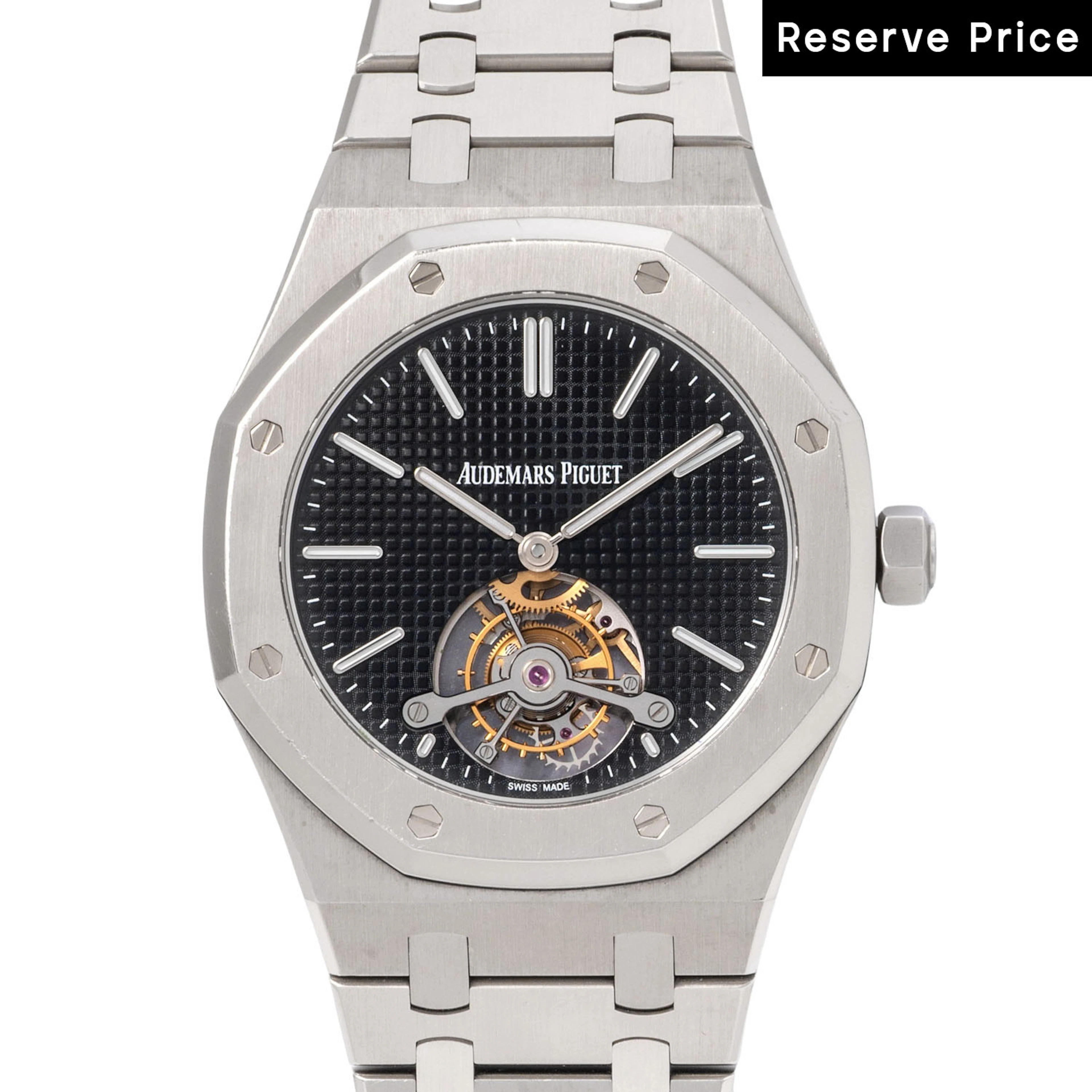 AUDEMARS PIGUET extem seltene "Royal Oak Extra-Thin Tourbillon" Ref.