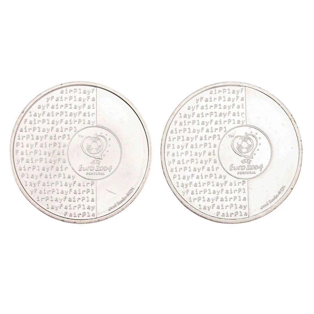 Portugal / SILBER – 2 × 8 Euro UEFA EURO 2004