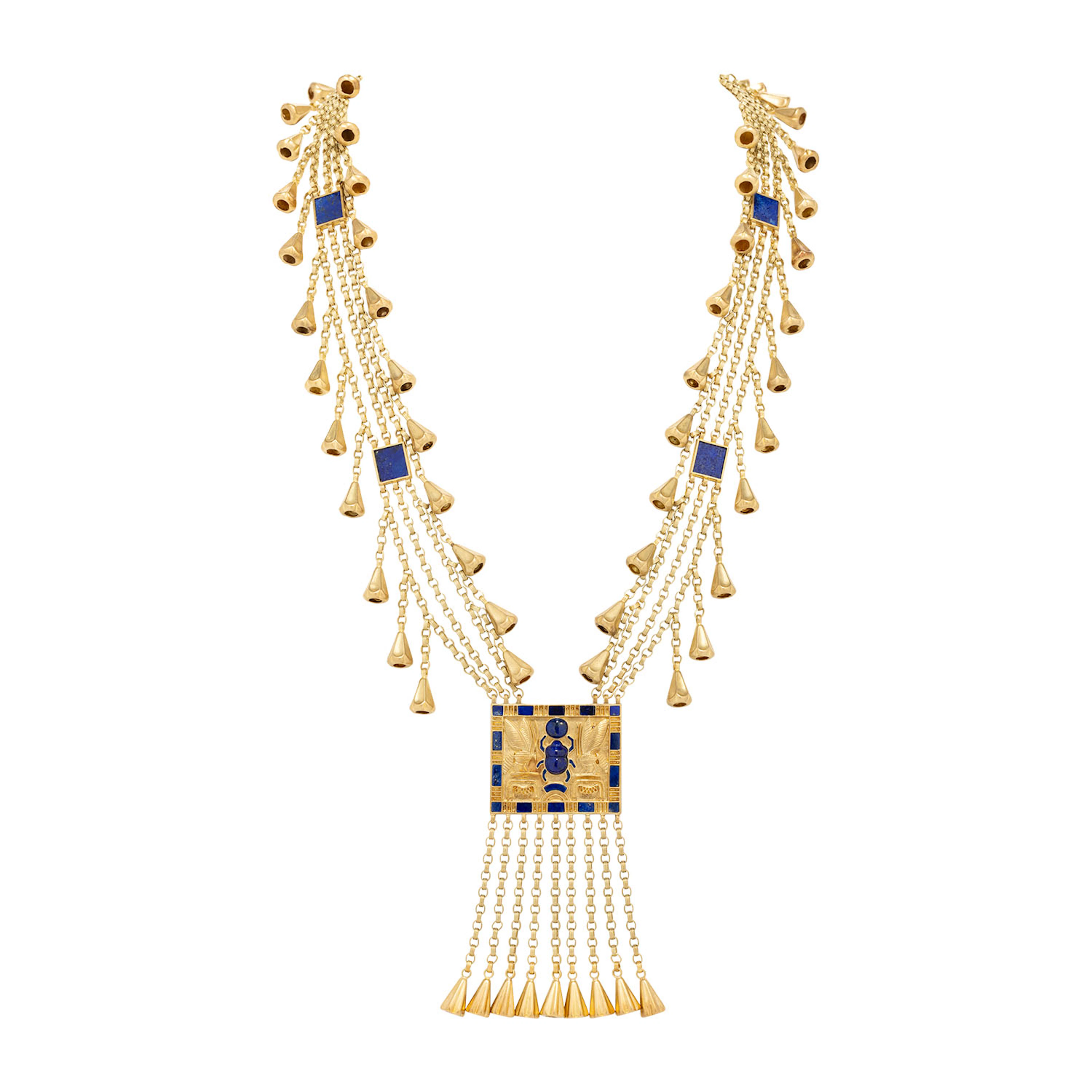FRANKLIN MINT "Goldcollier von Pharaoh Pinedjem I"