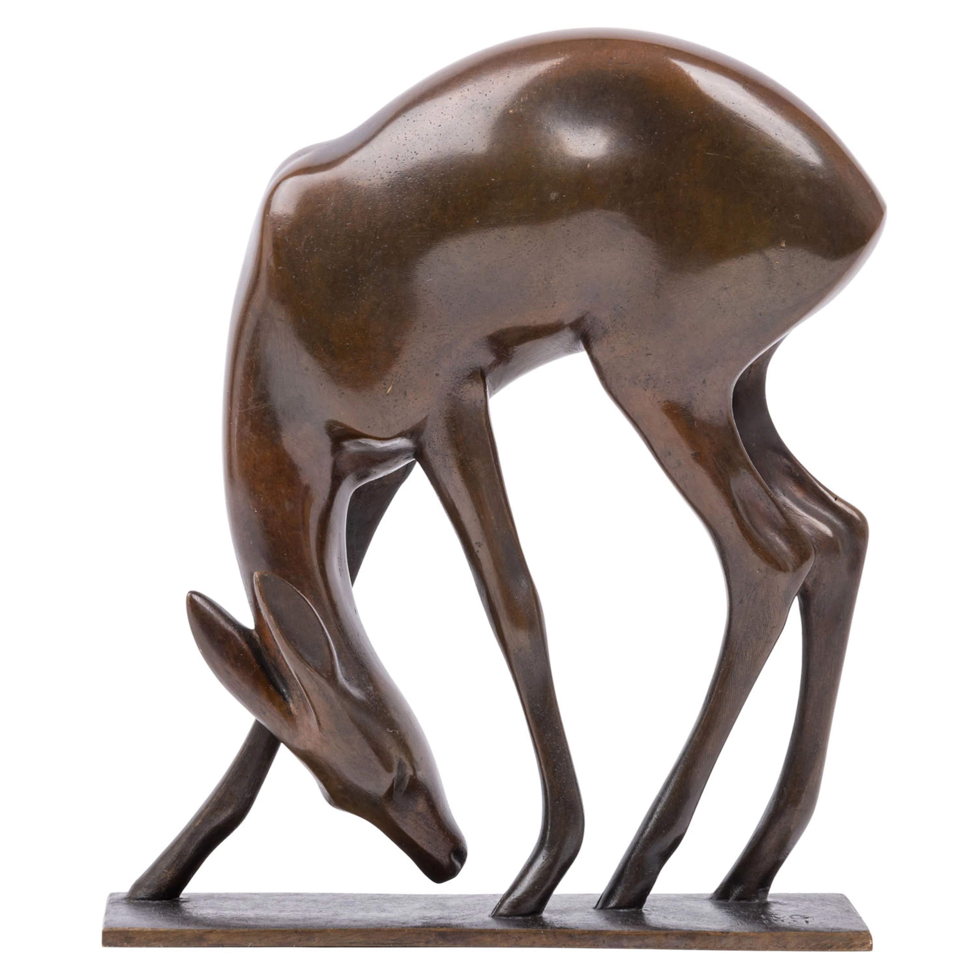 VON GRAEVENITZ, FRITZ (1892-1959) "Äsendes Reh" 1921