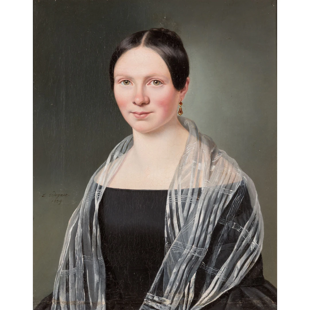 WAGNER, LUDWIG (1780-nach 1853), ZUGESCHRIEBEN "Bildnis einer jungen