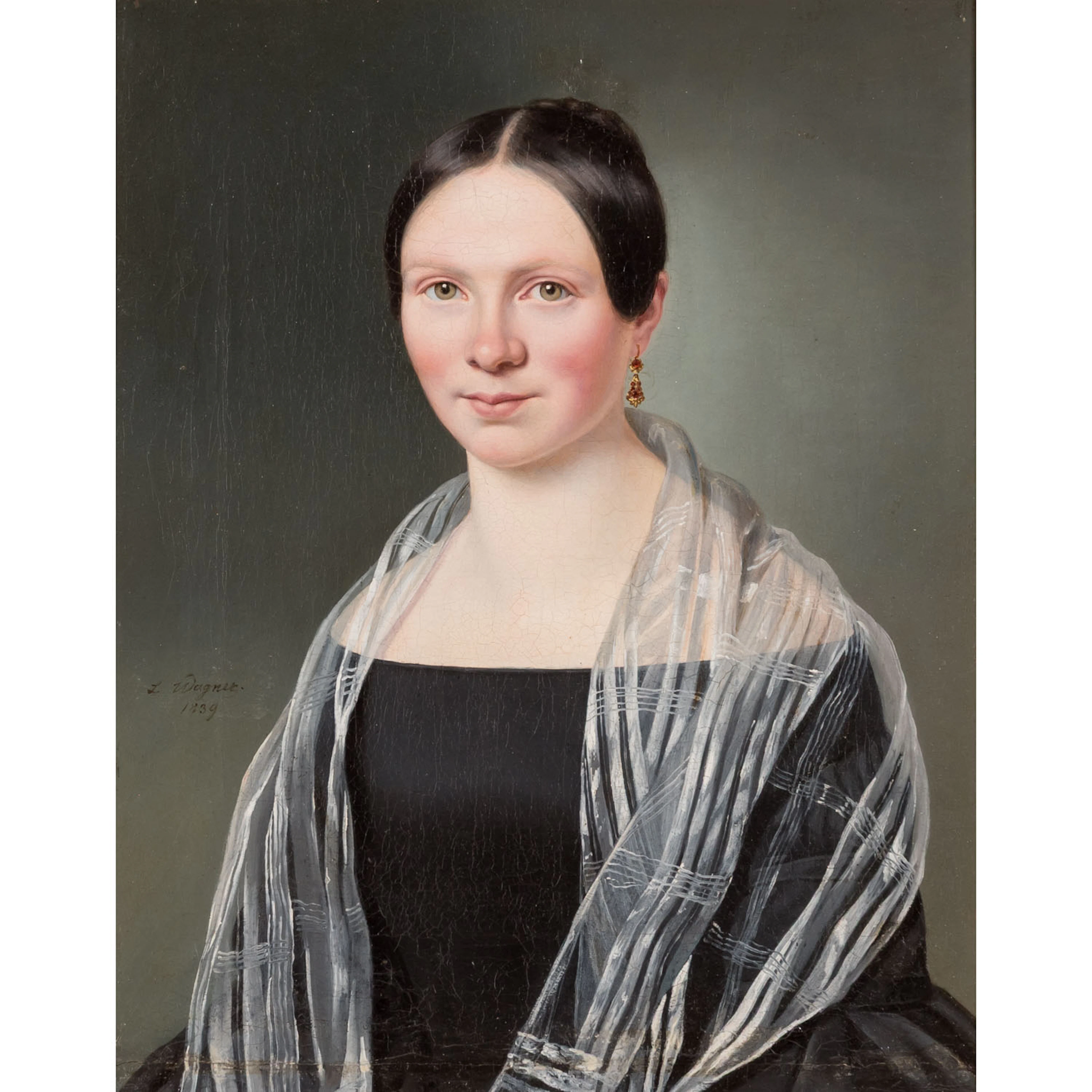 WAGNER, LUDWIG (1780-nach 1853), ZUGESCHRIEBEN "Bildnis einer jungen