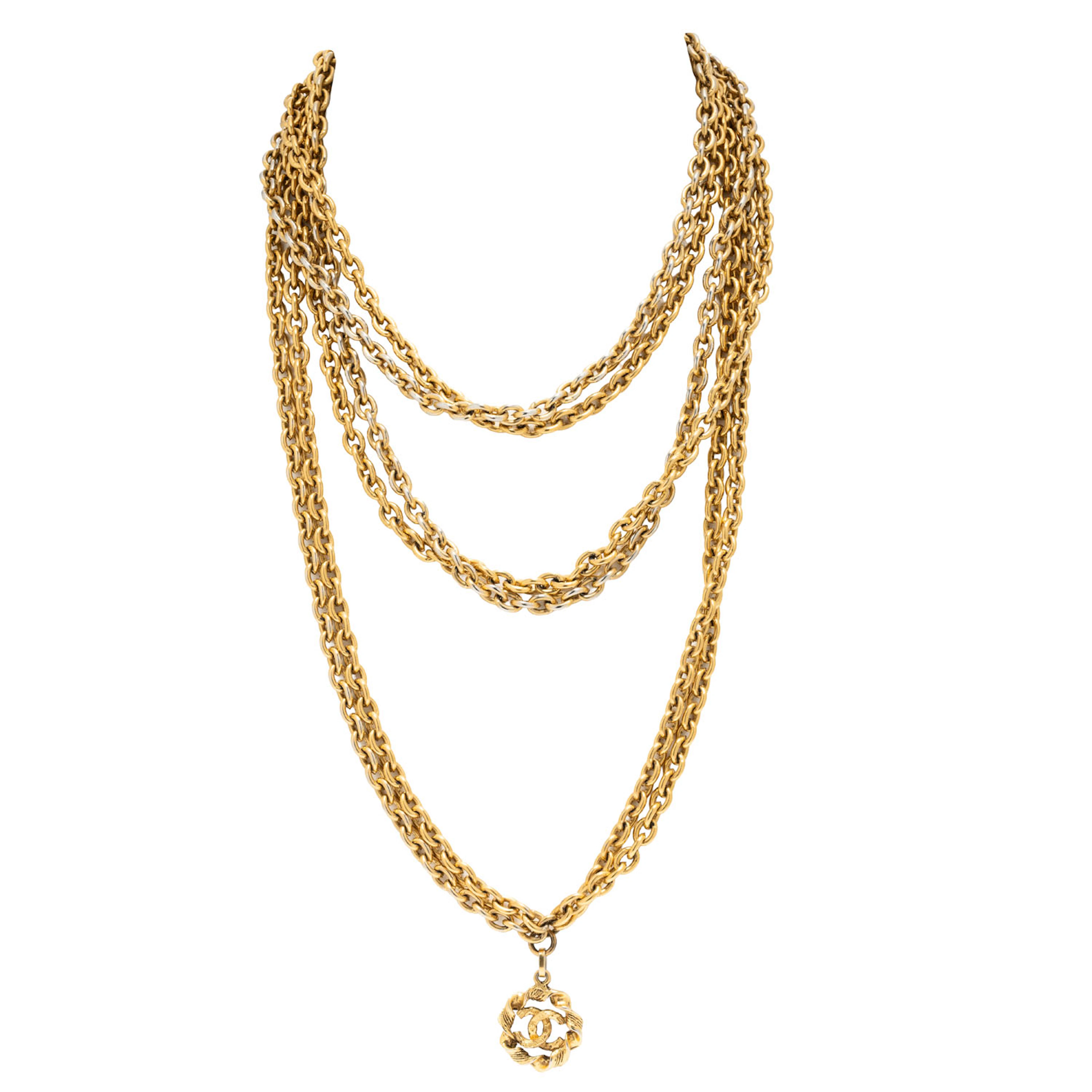 CHANEL VINTAGE Halskette.