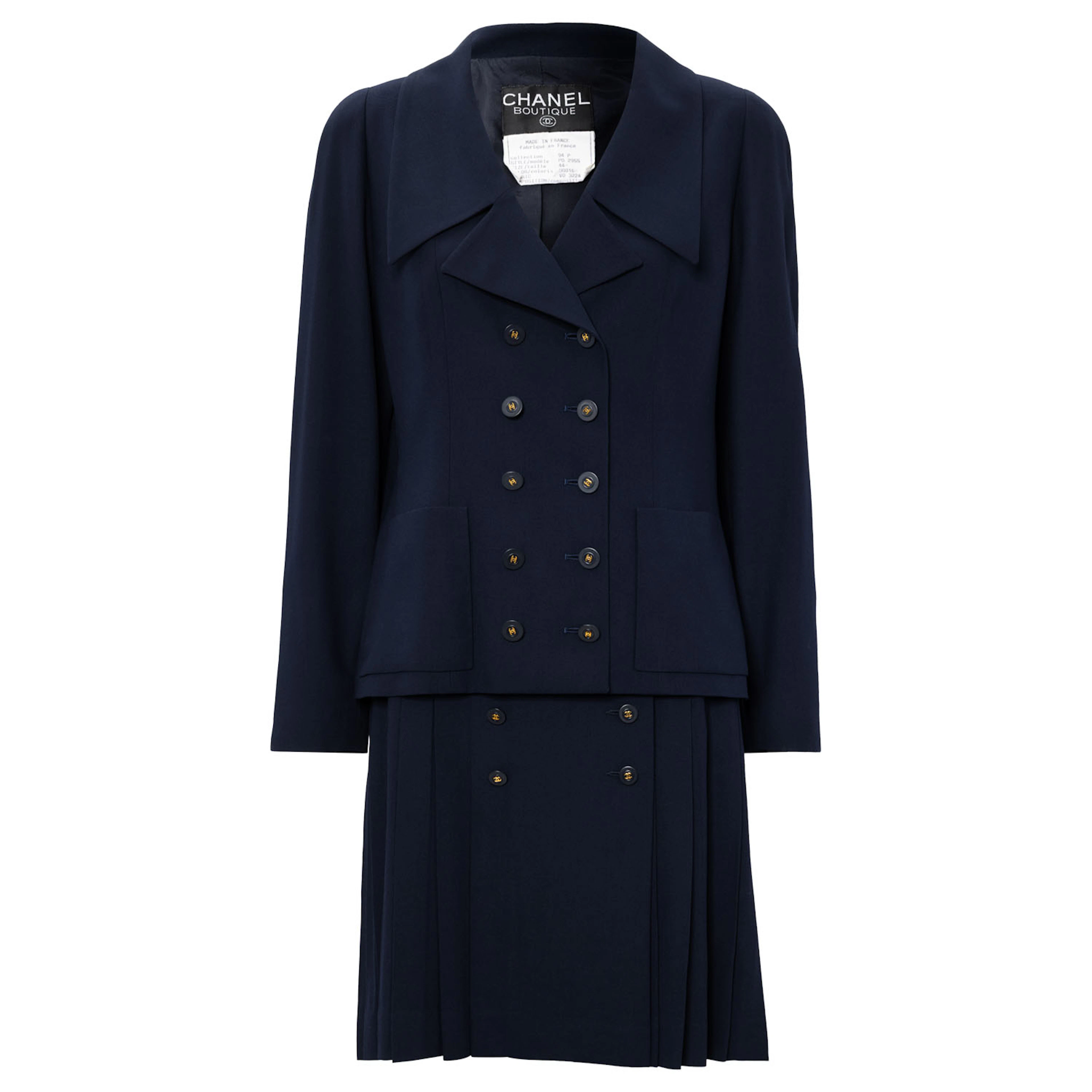 CHANEL BOUTIQUE VINTAGE Kostüm, Gr. 42 (fr. 44), Koll.: P1994.