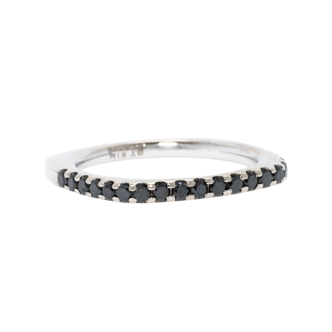 WEMPE BY KIM Ring "Square" mit schwarzen Brillanten