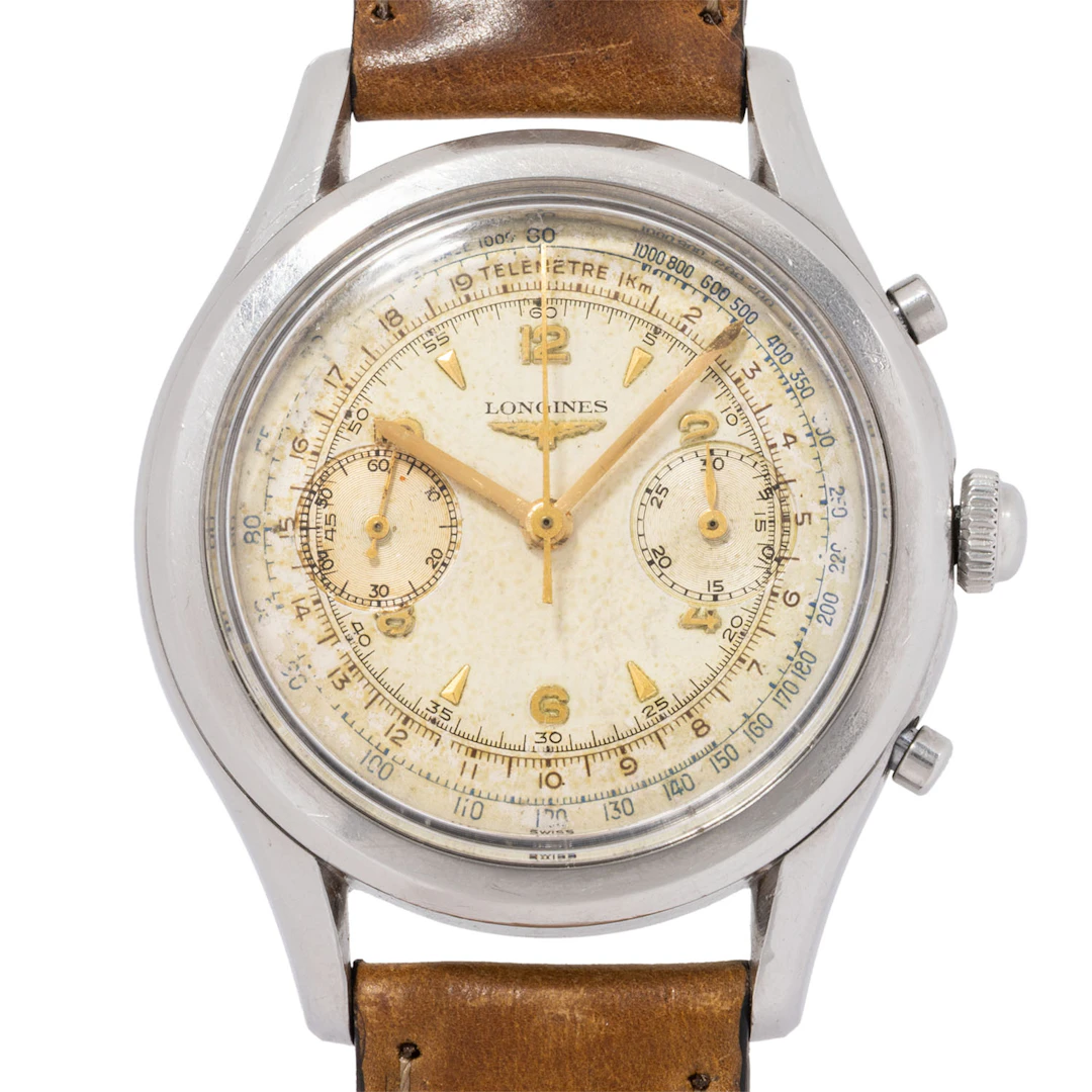 LONGINES seltener Vintage "Spillino" Oversize Flyback-Chronograph