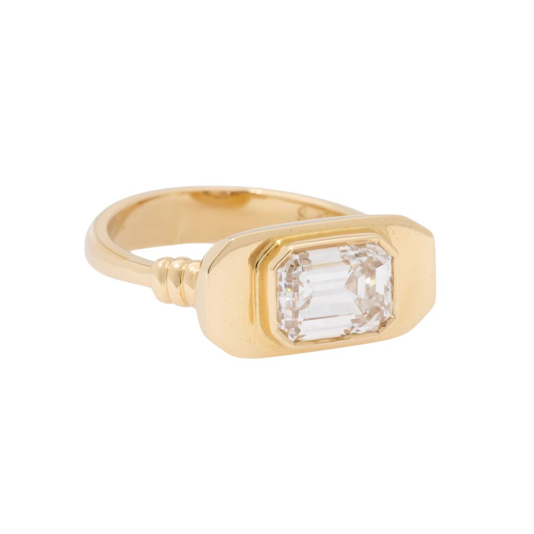 Ring mit Diamant von ca, 2,1 ct