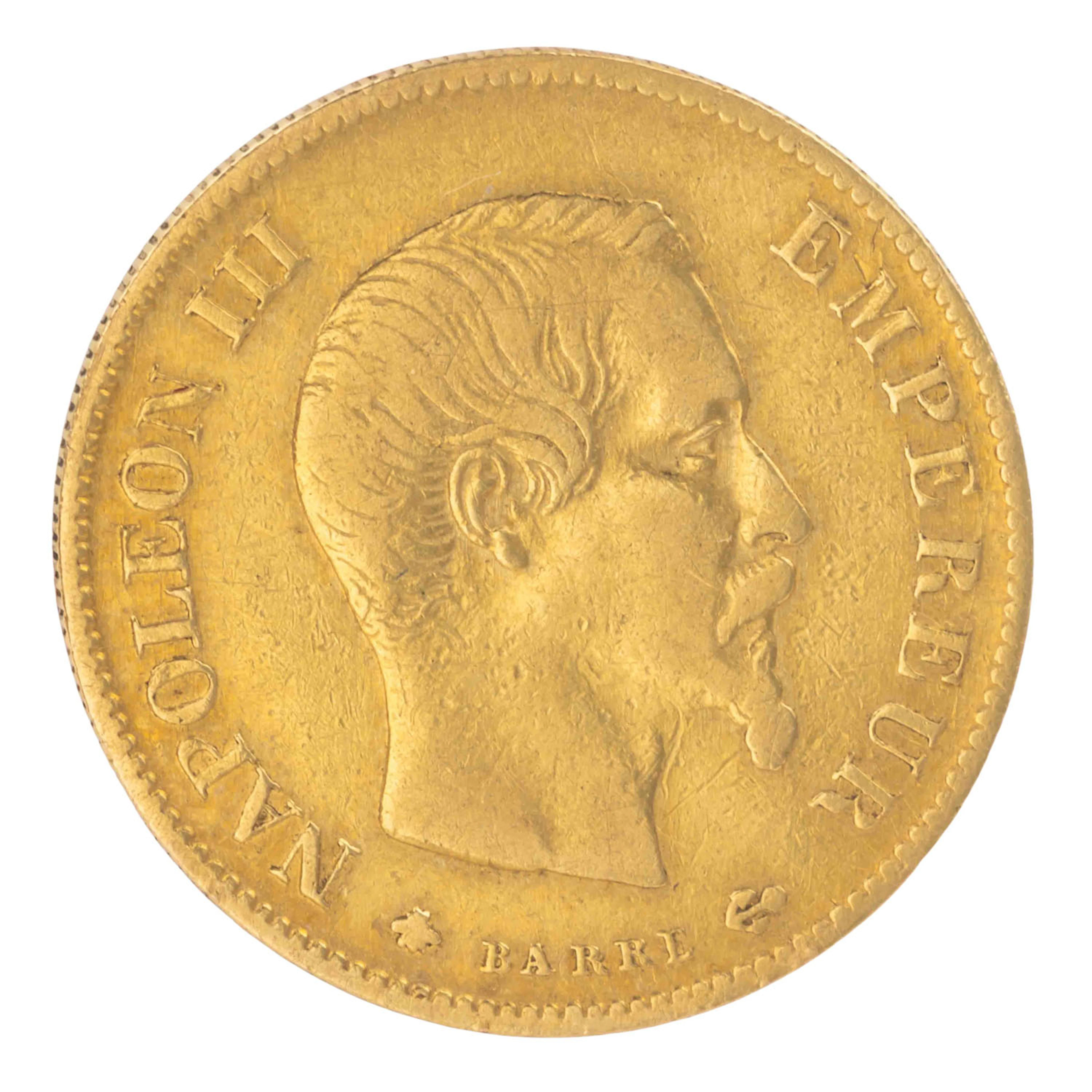 Frankreich/GOLD – 10 Francs 1859, Napoleon III.