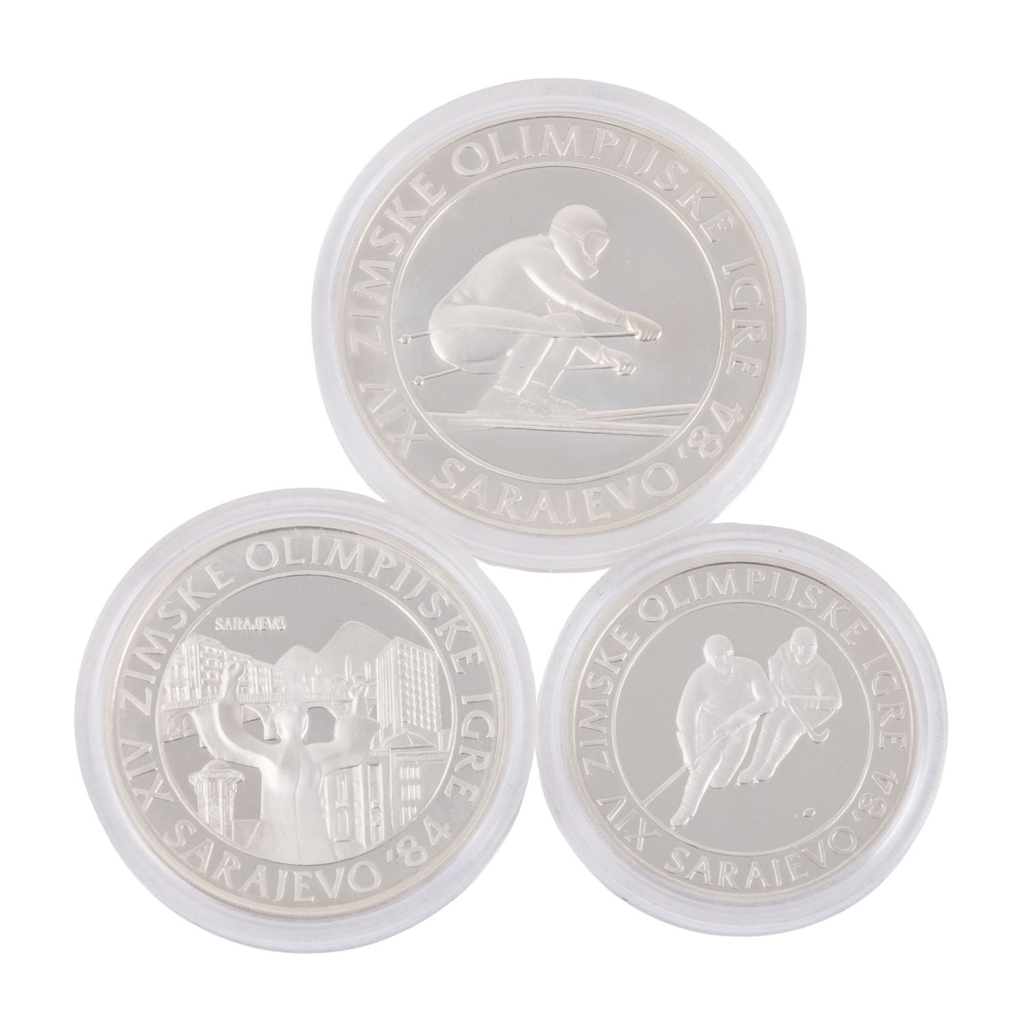 Jugoslawien /SILBER - Set Olympische Winterspiele Sarajevo 1984