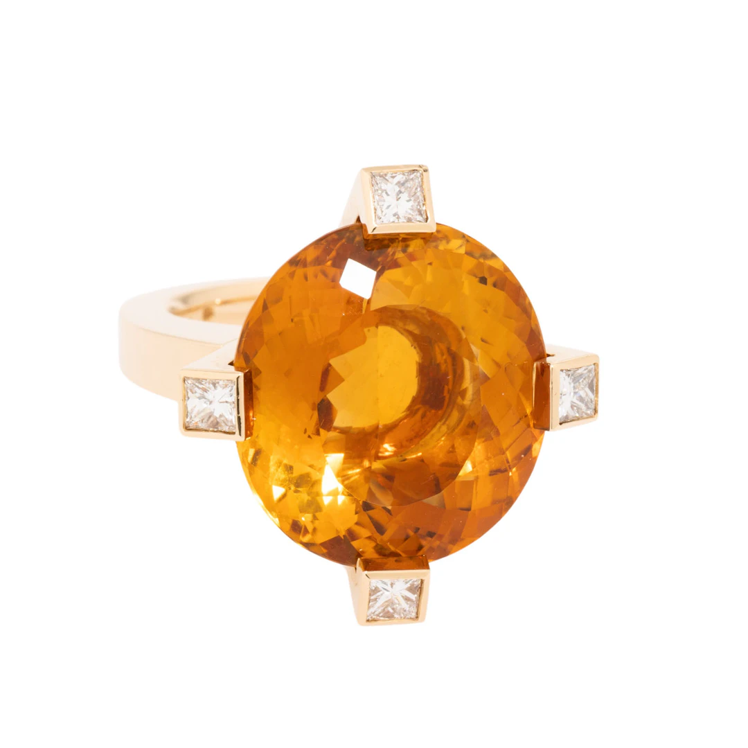 HORNEMANN Ring mit feinem Citrin von ca. 25 ct