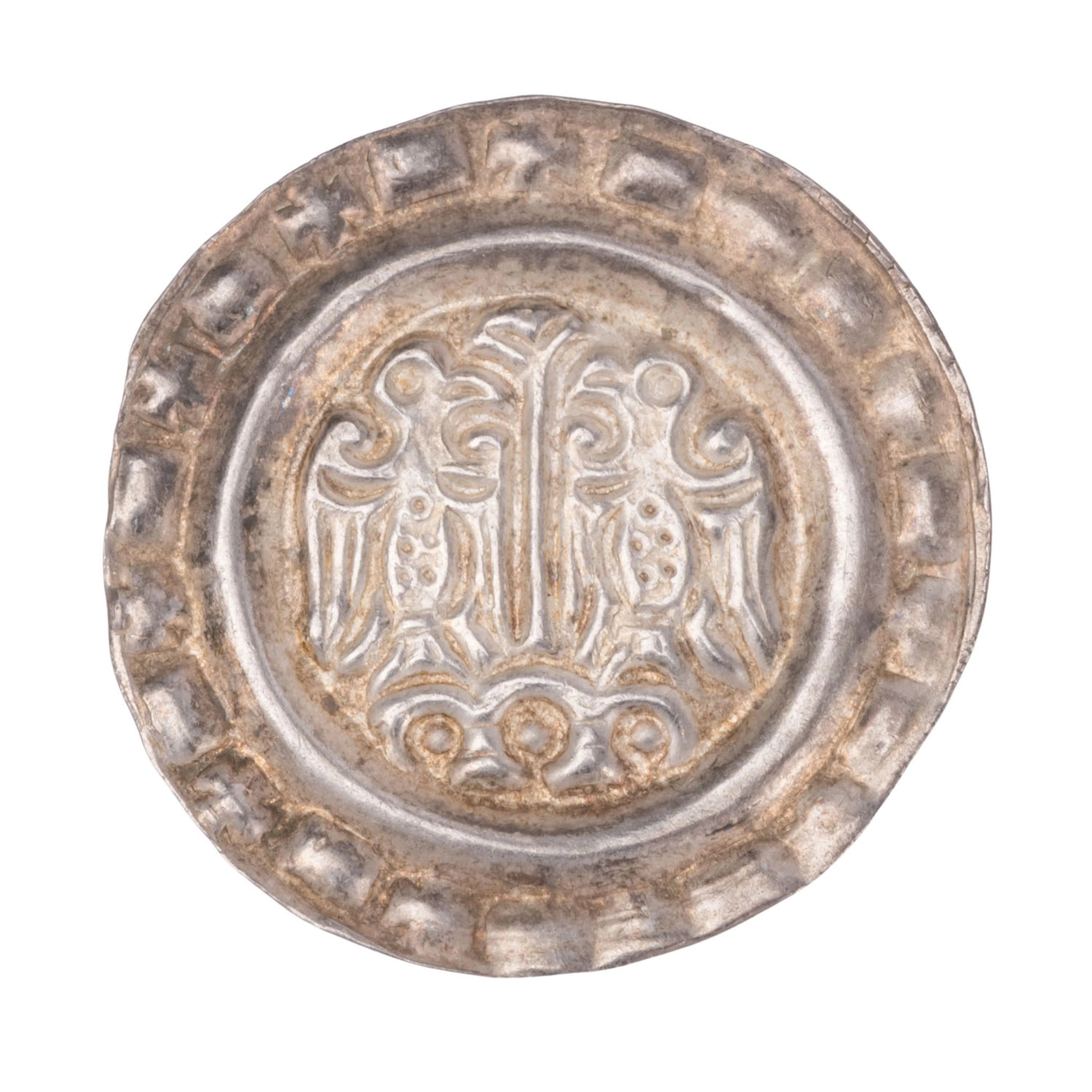 Ulm, königliche Münzstätte - Brakteat um 1235/40, Friedrich II. (1215-1250)