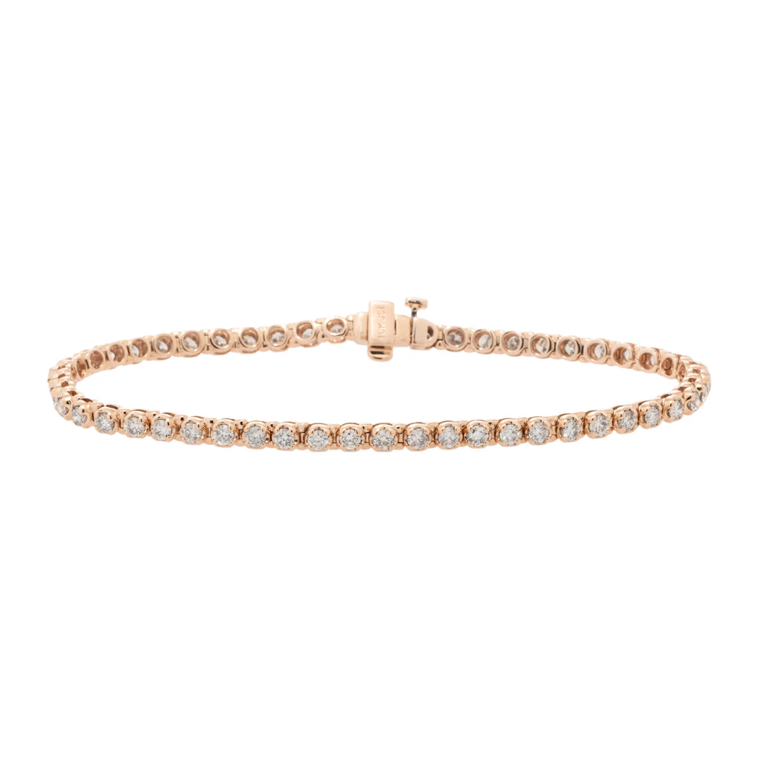 Tennisarmband mit 52 Brillanten