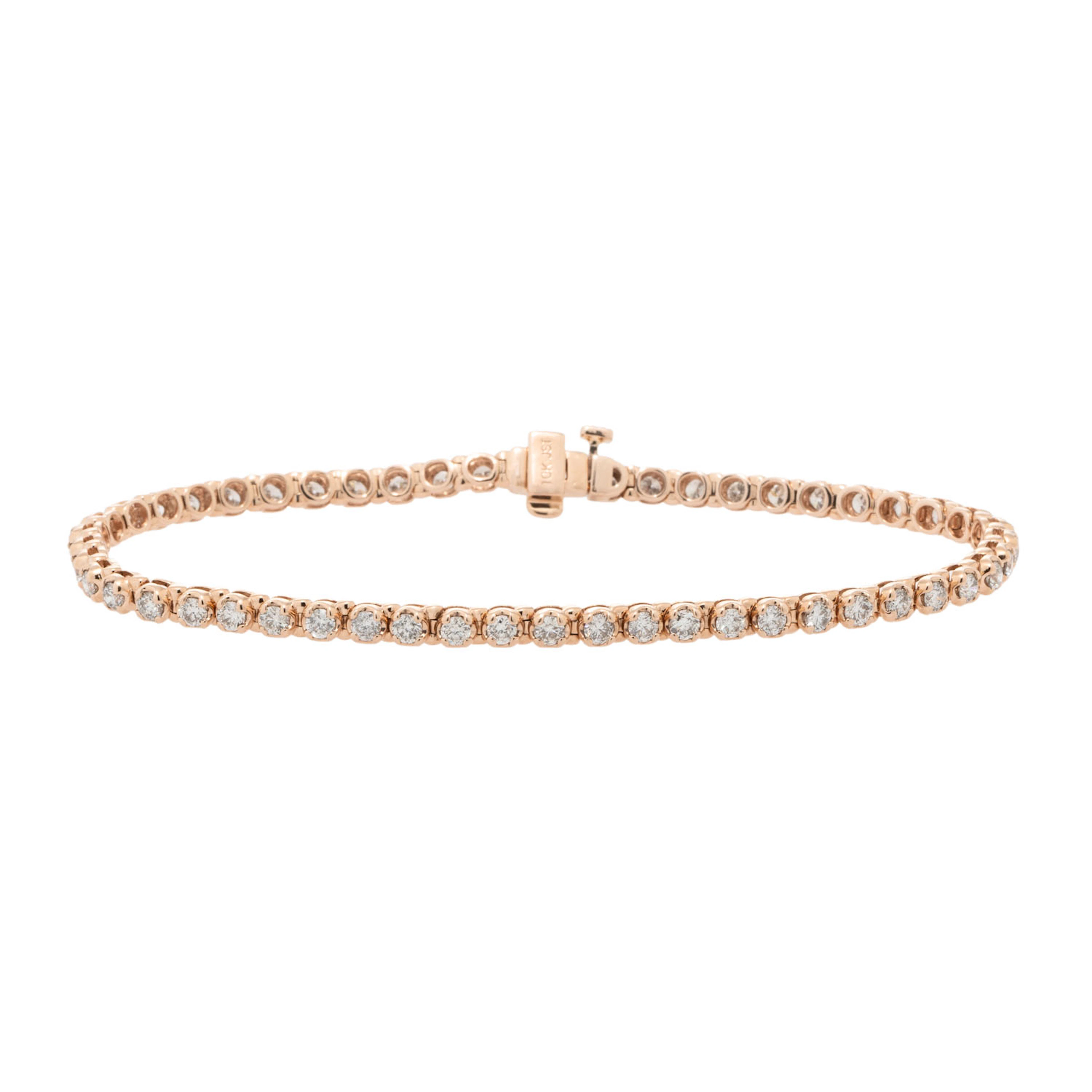 Tennisarmband mit 52 Brillanten