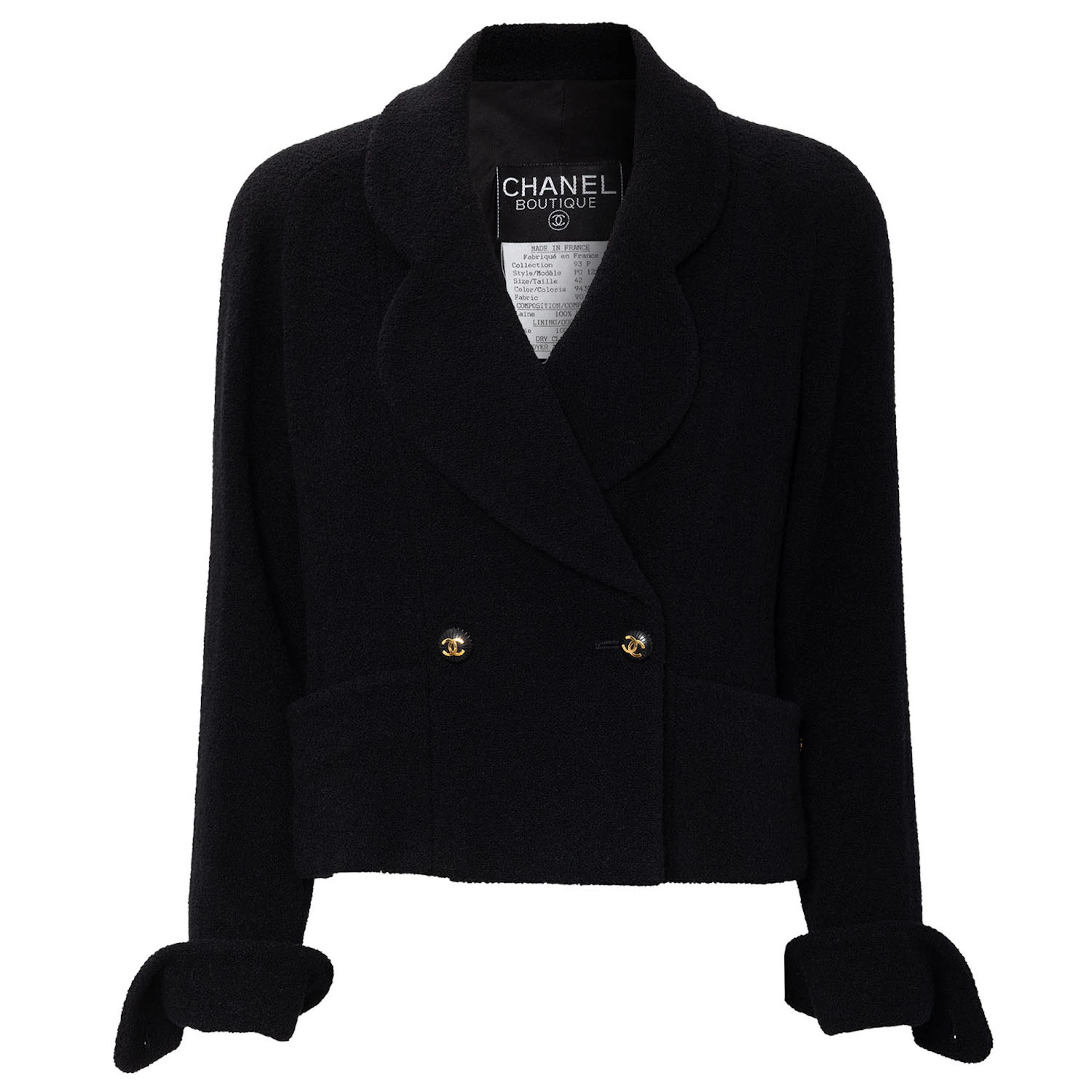 CHANEL BOUTIQUE VINTAGE Jacke, Gr. 40 (fr. 42), Koll.: P1993.