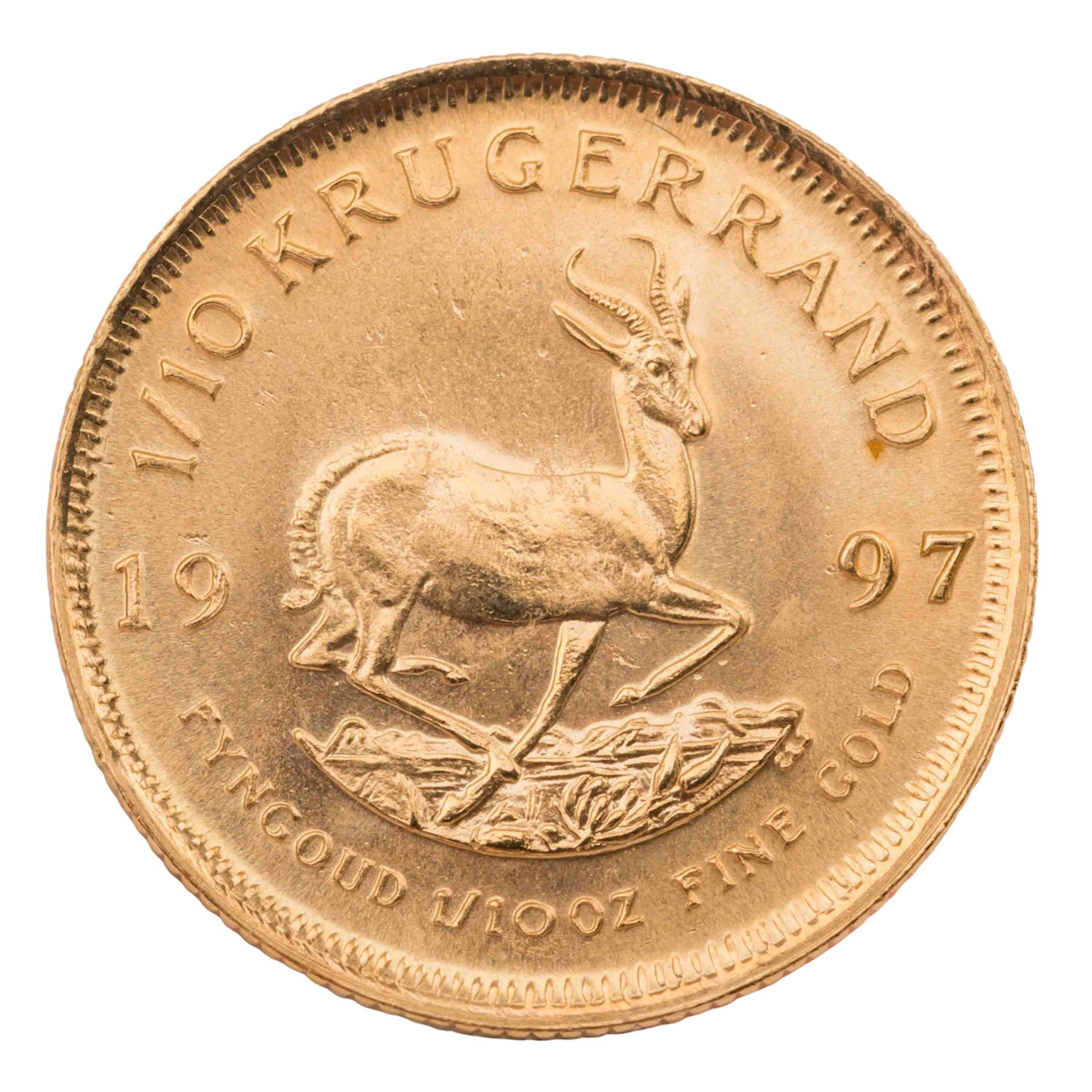 Südafrika/GOLD 1/10 Krugerrand 1997