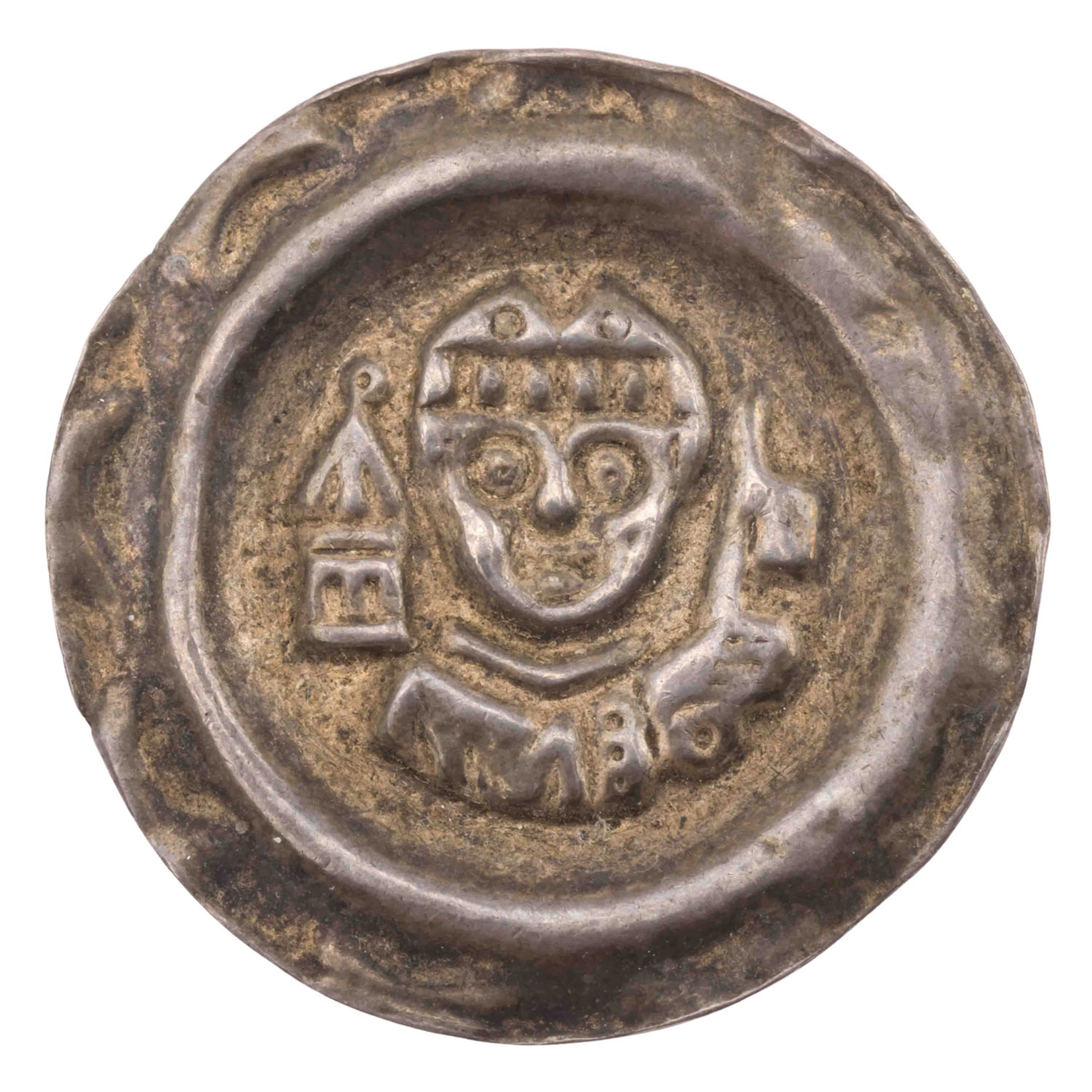 Bistum Augsburg - Brakteat , Hartmann von Dillingen (1250-1286)