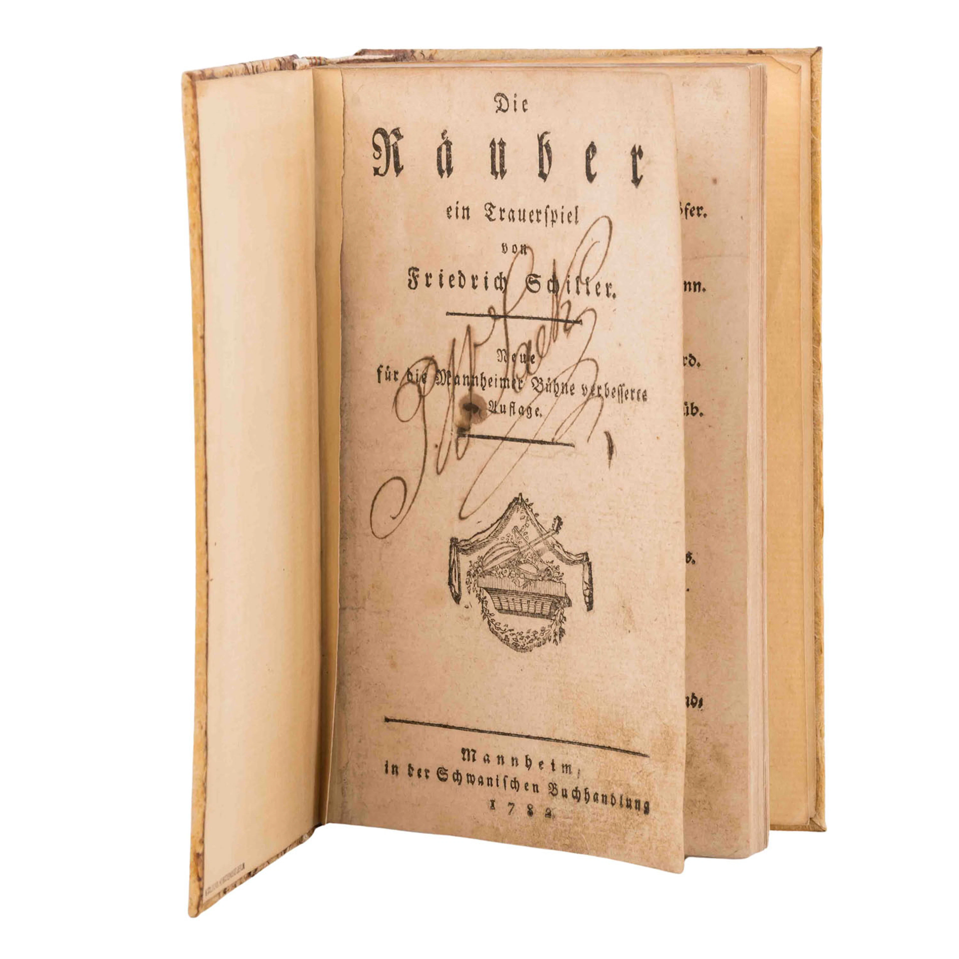 "Die Räuber", ein Trauerspiel von Friedrich Schiller, 1782.