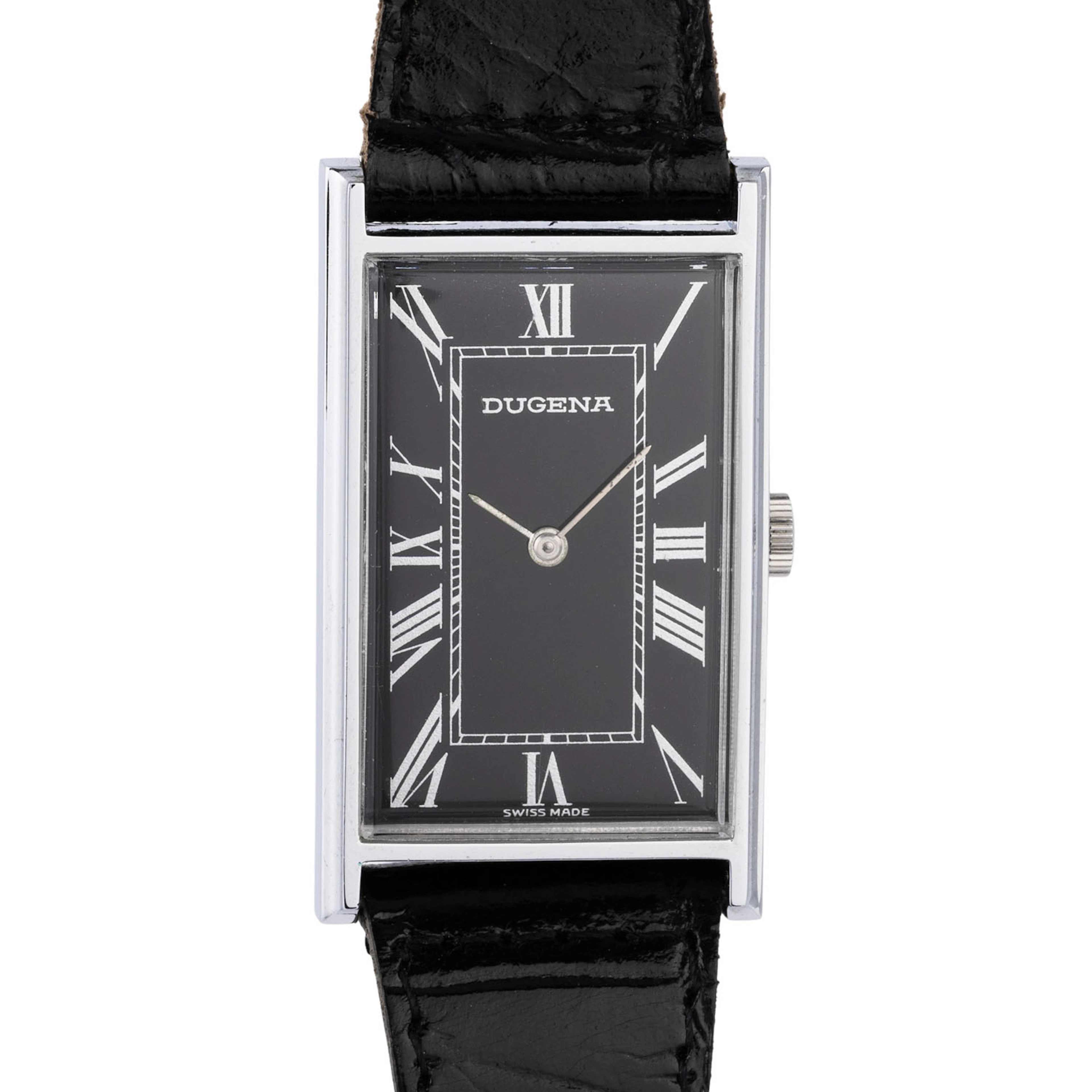 DUGENA Vintage Rectangular Herrenuhr New Old Stock, ca. 70er Jahre.