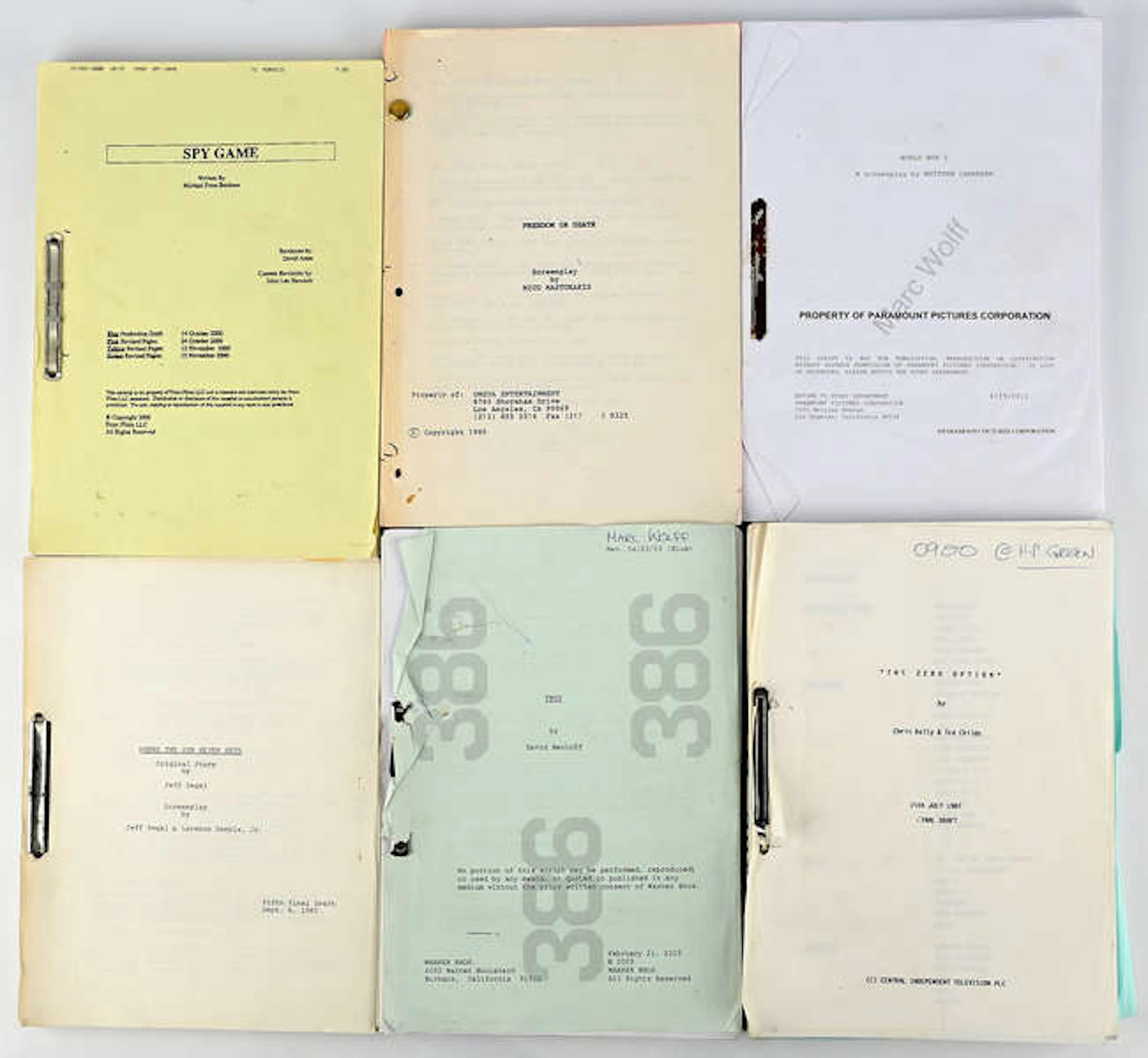 The Marc Wolff Collection: Six Original Production Scripts: Troy (2004)
