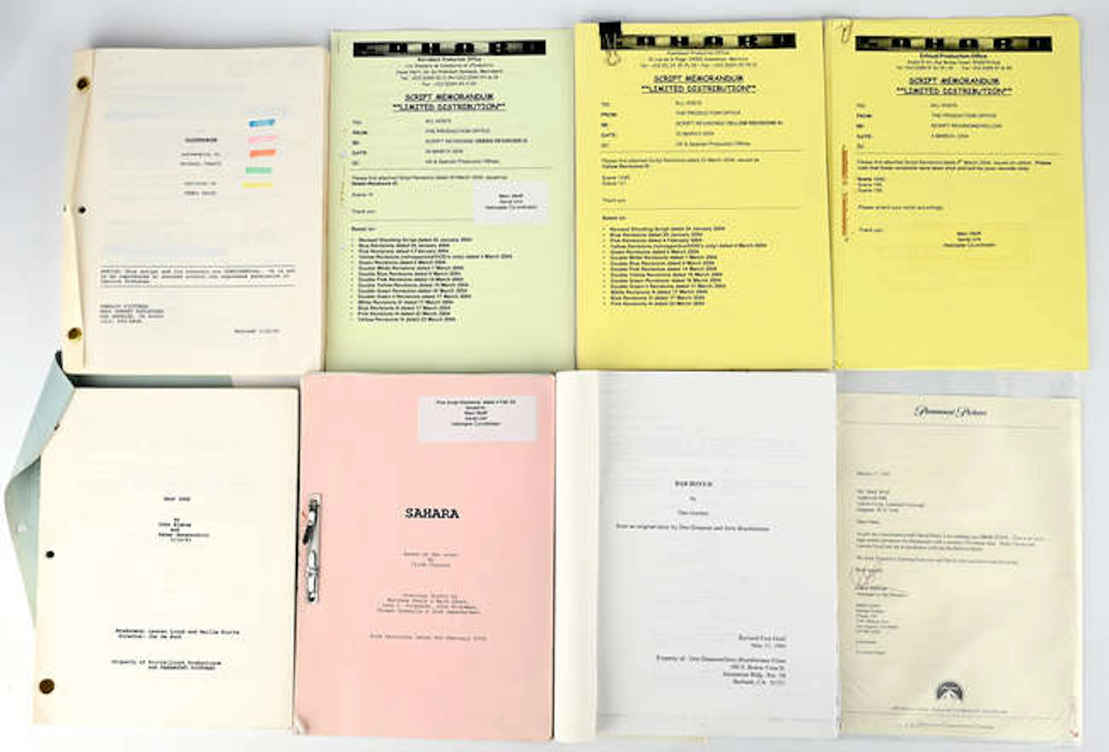 The Marc Wolff Collection: Four Original Production Scripts: Cliffhanger