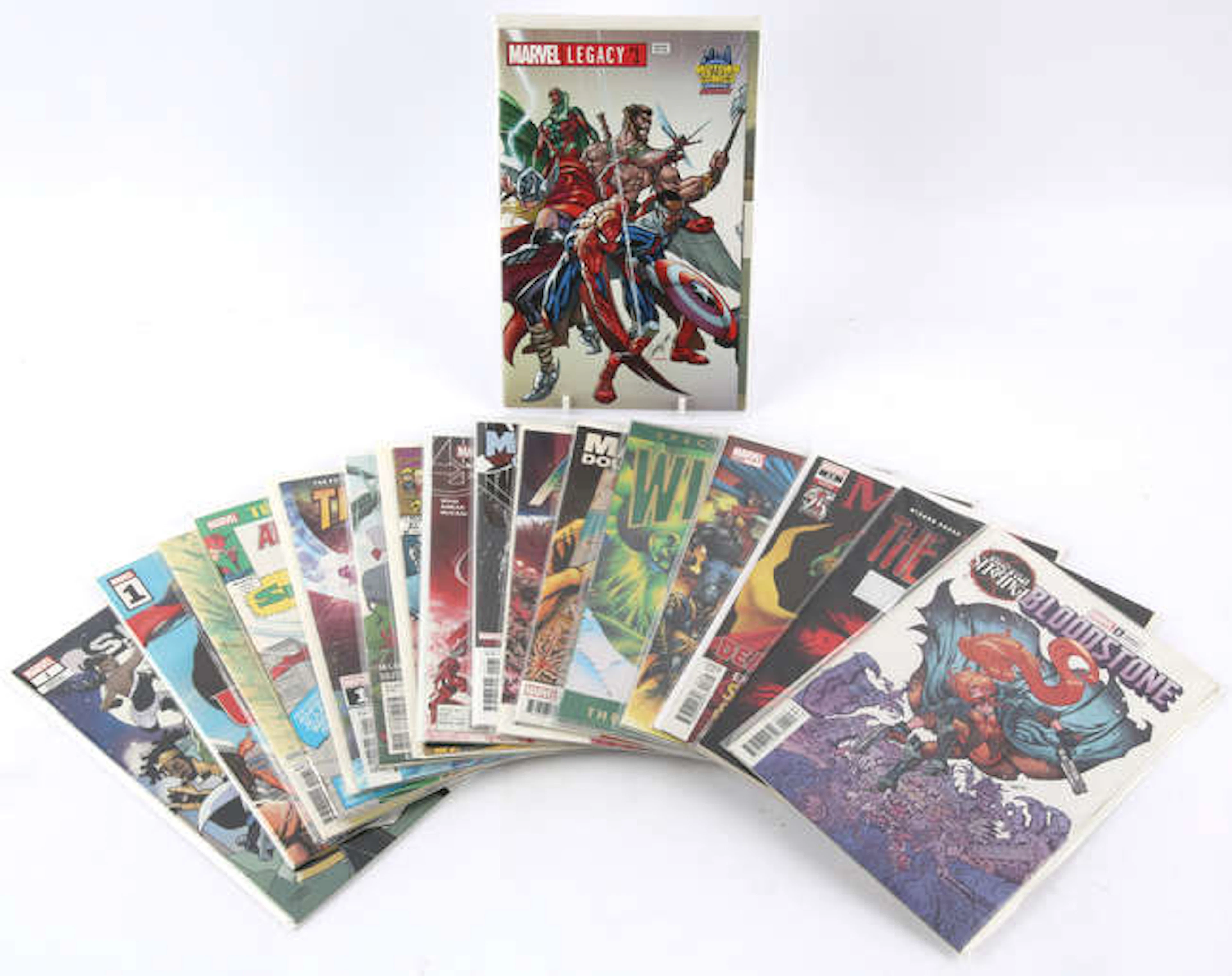 A box of 103 American comic issues from Marvel Comics