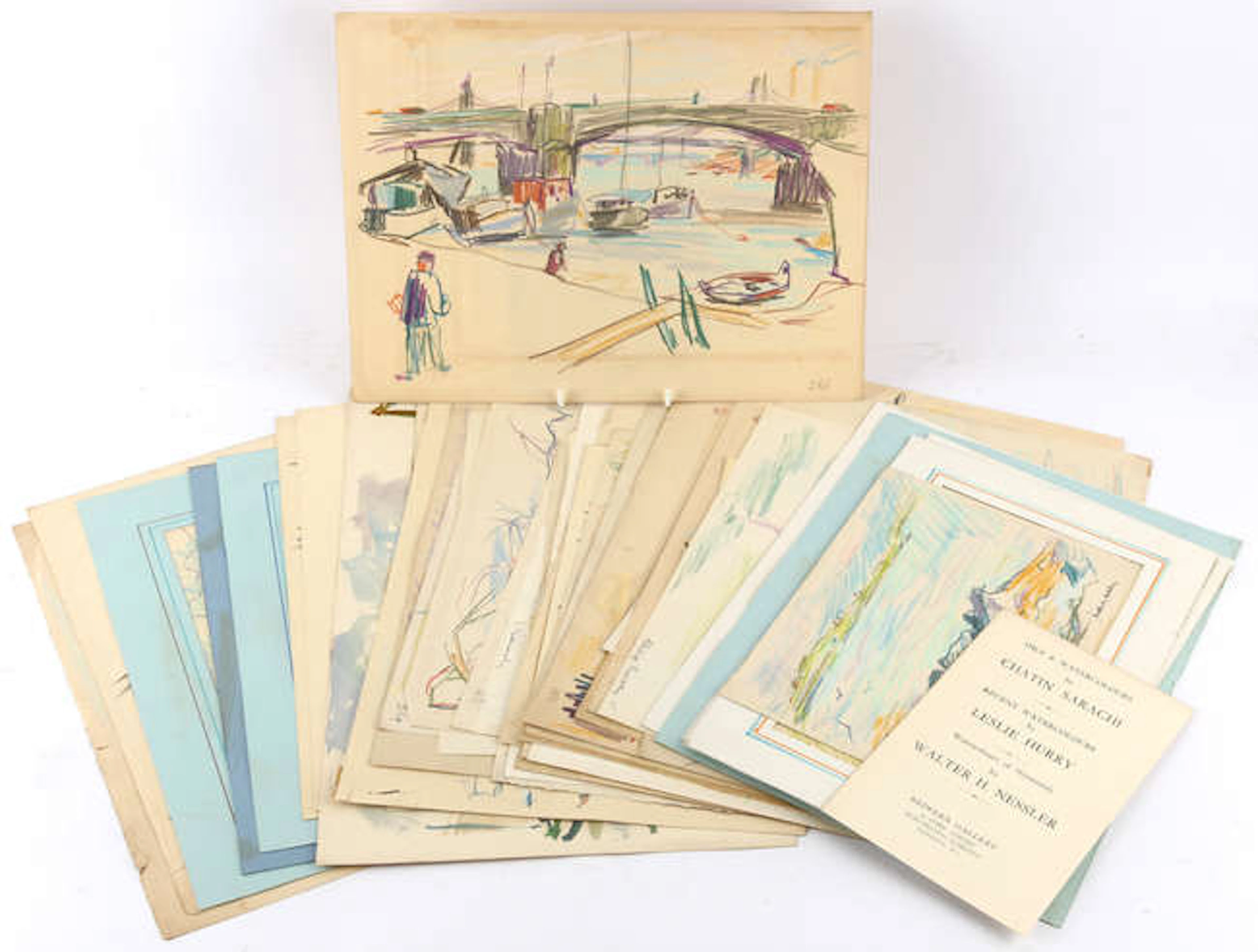 Chatin Sarachi (Albanian 1902-1974), a group of approximately fifty