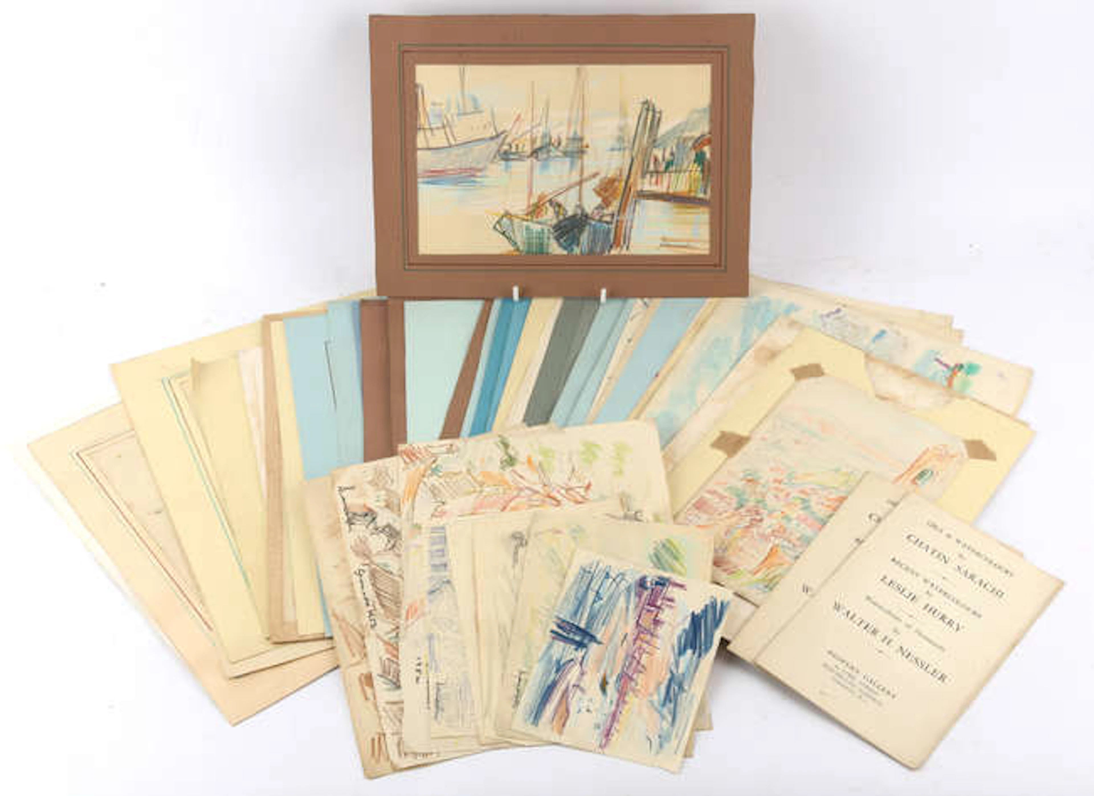 Chatin Sarachi (Albanian 1902-1974), a group of approximately fifty