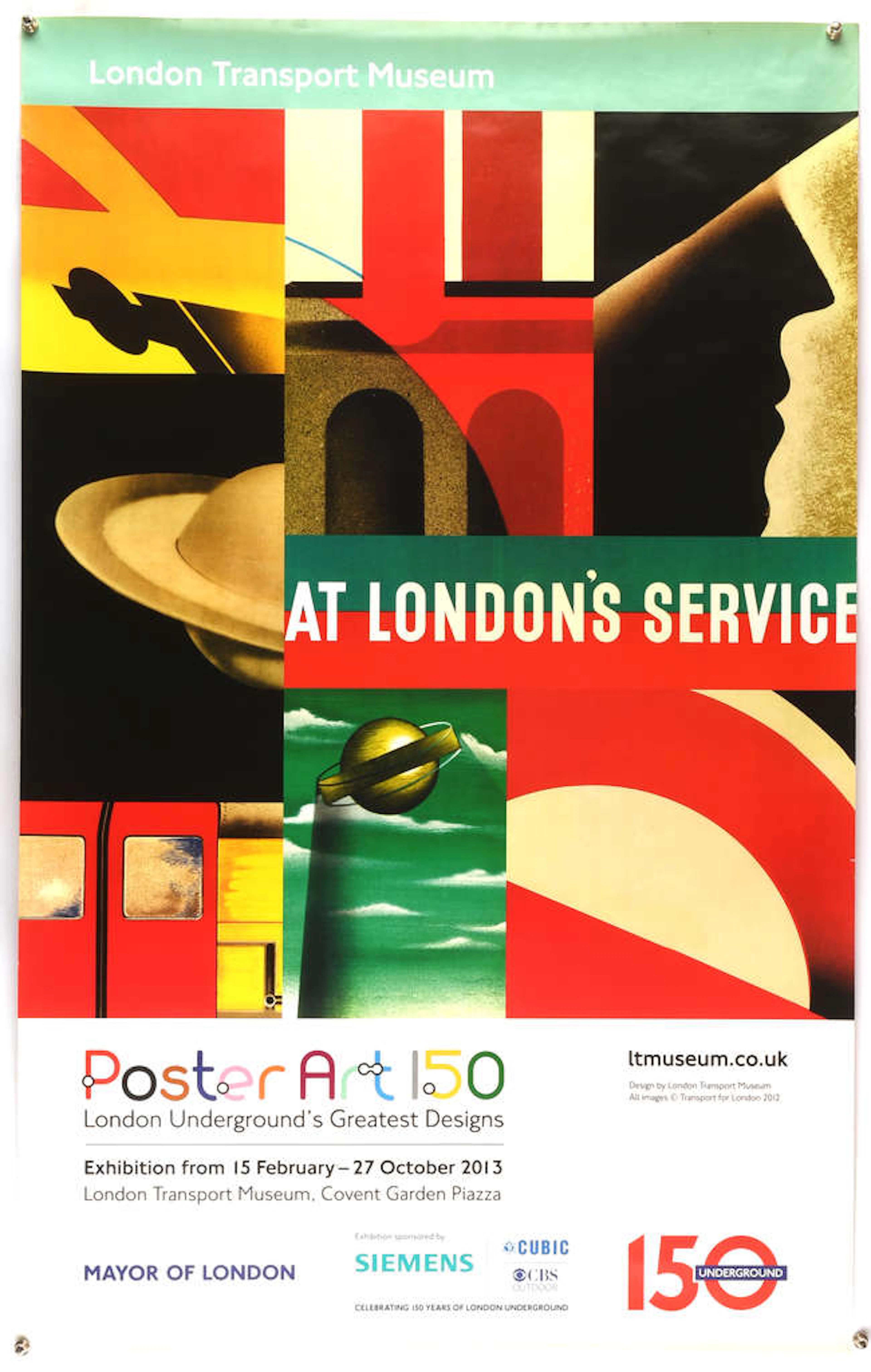At Londons Service (2012), London Transport Museum, unfolded, 24 7/8
