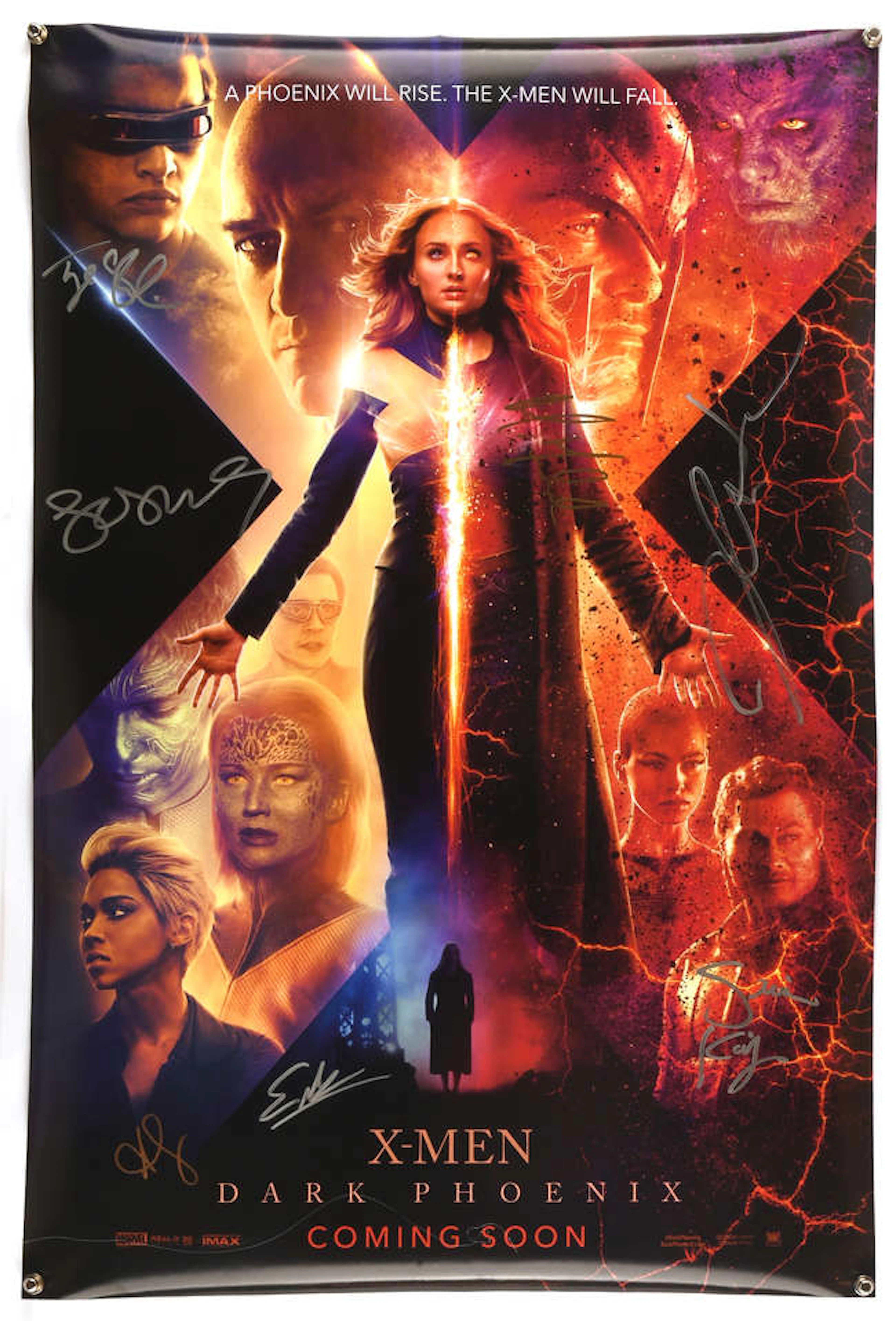 X-Men Dark Phoenix (2019), Autographed Poster, UK Double-Crown Teaser