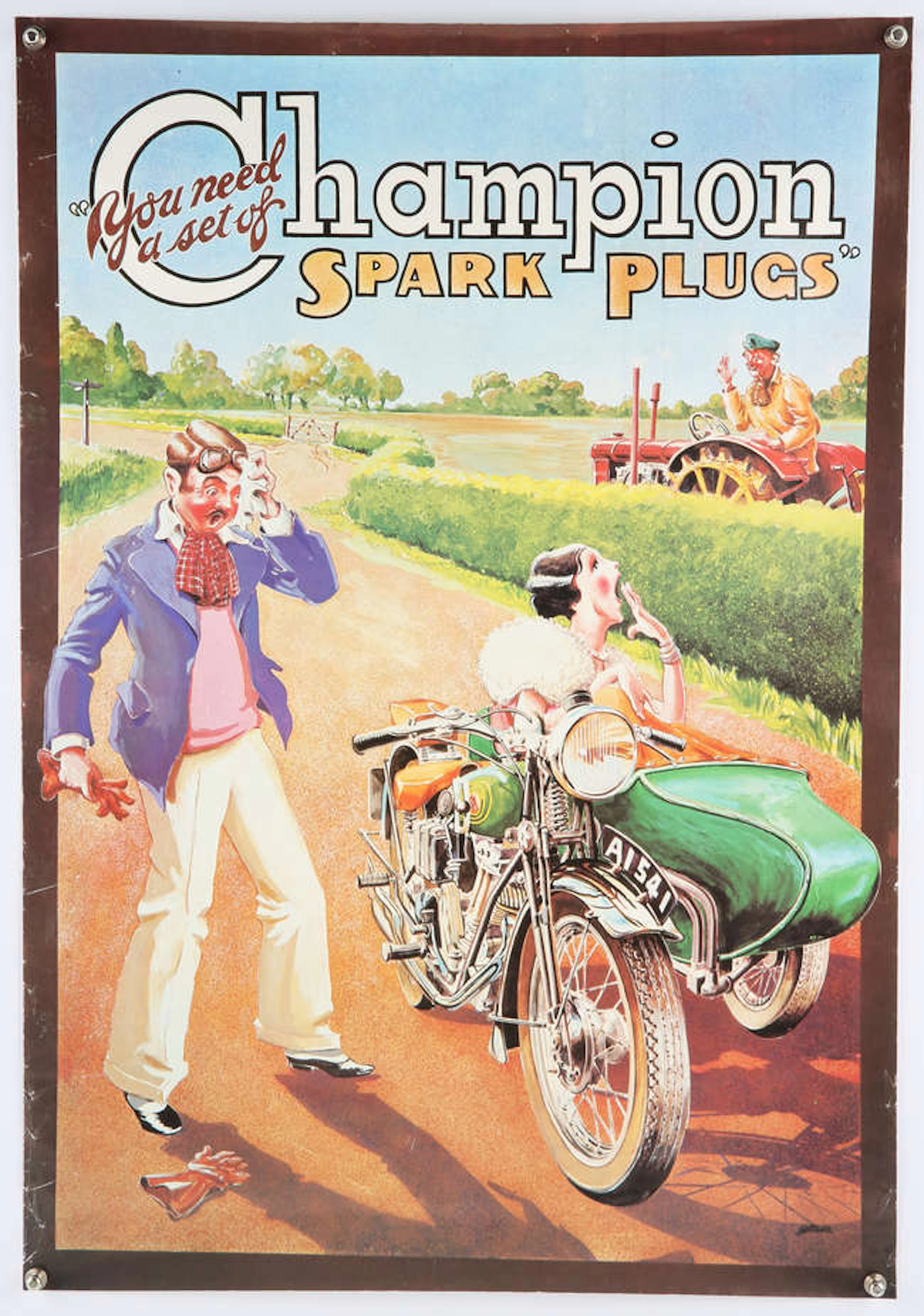 A collection of Six Assorted Vintage Motorsport / Motorcycle Posters.