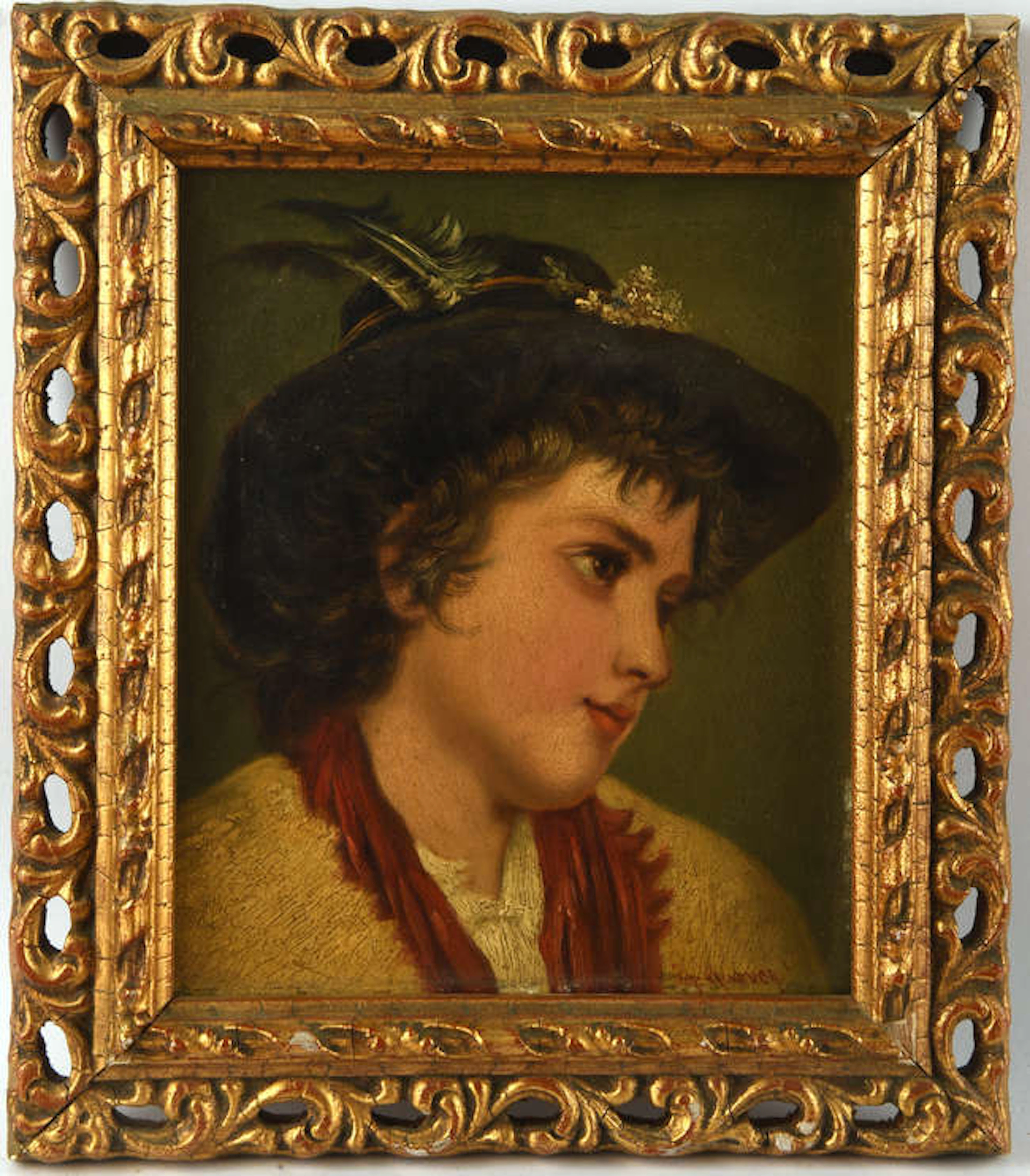 Roman School, late 19th / early 20th Century, a head study of a boy
