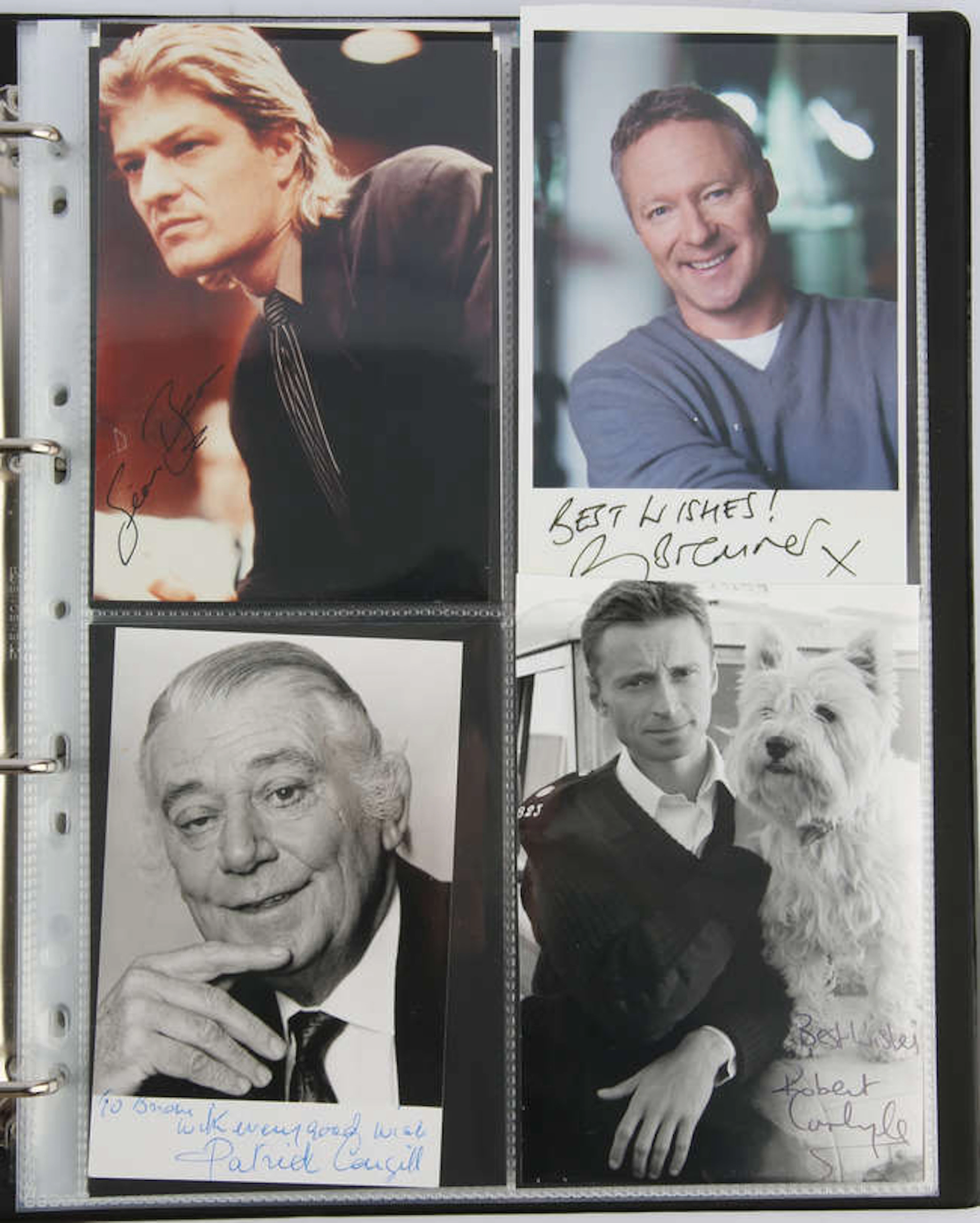British Actors of Stage, Screen, and Entertainment: A Green Ring-Binder