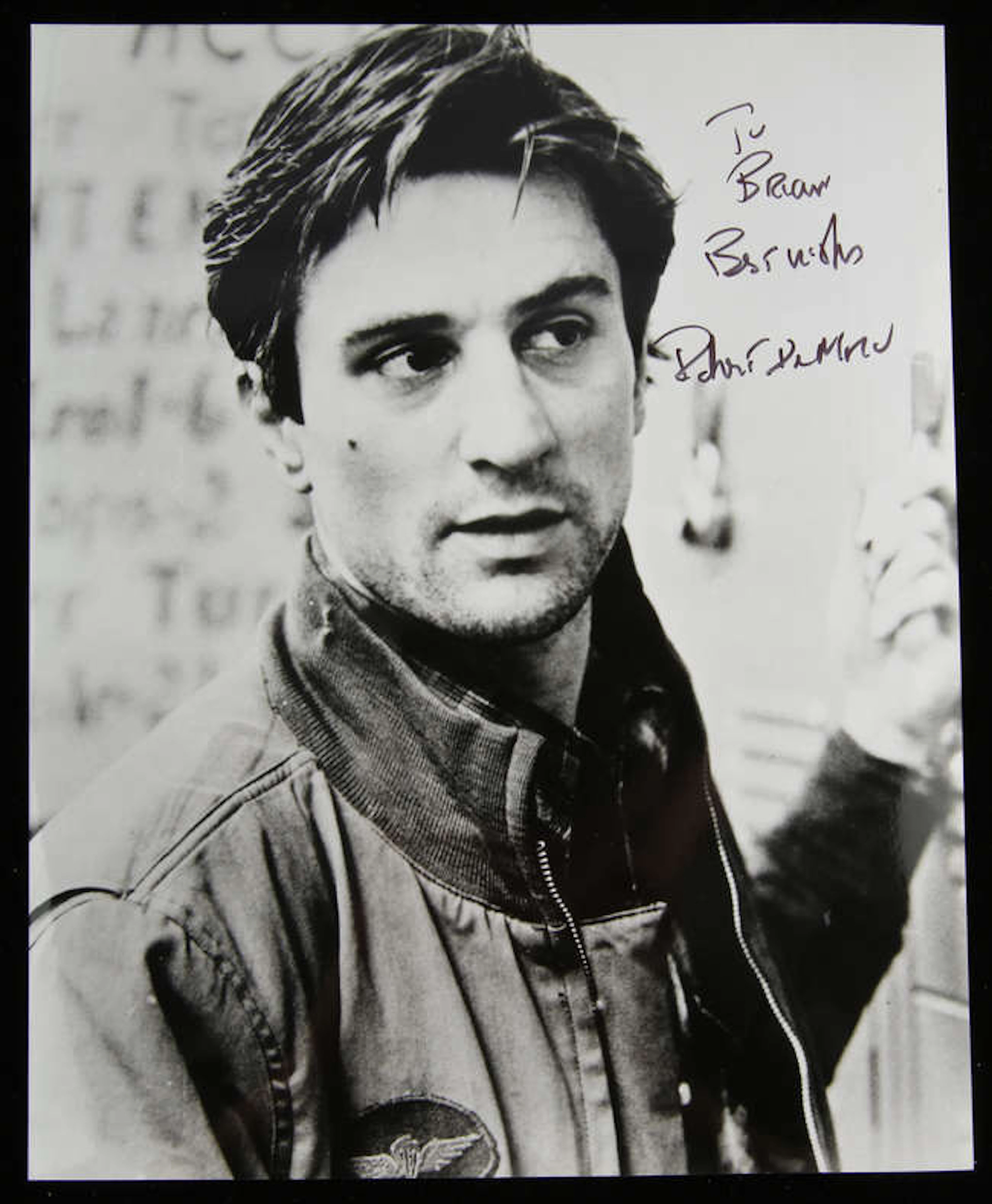 Robert De Niro (1943-) Autographed Photograph black and white photograph