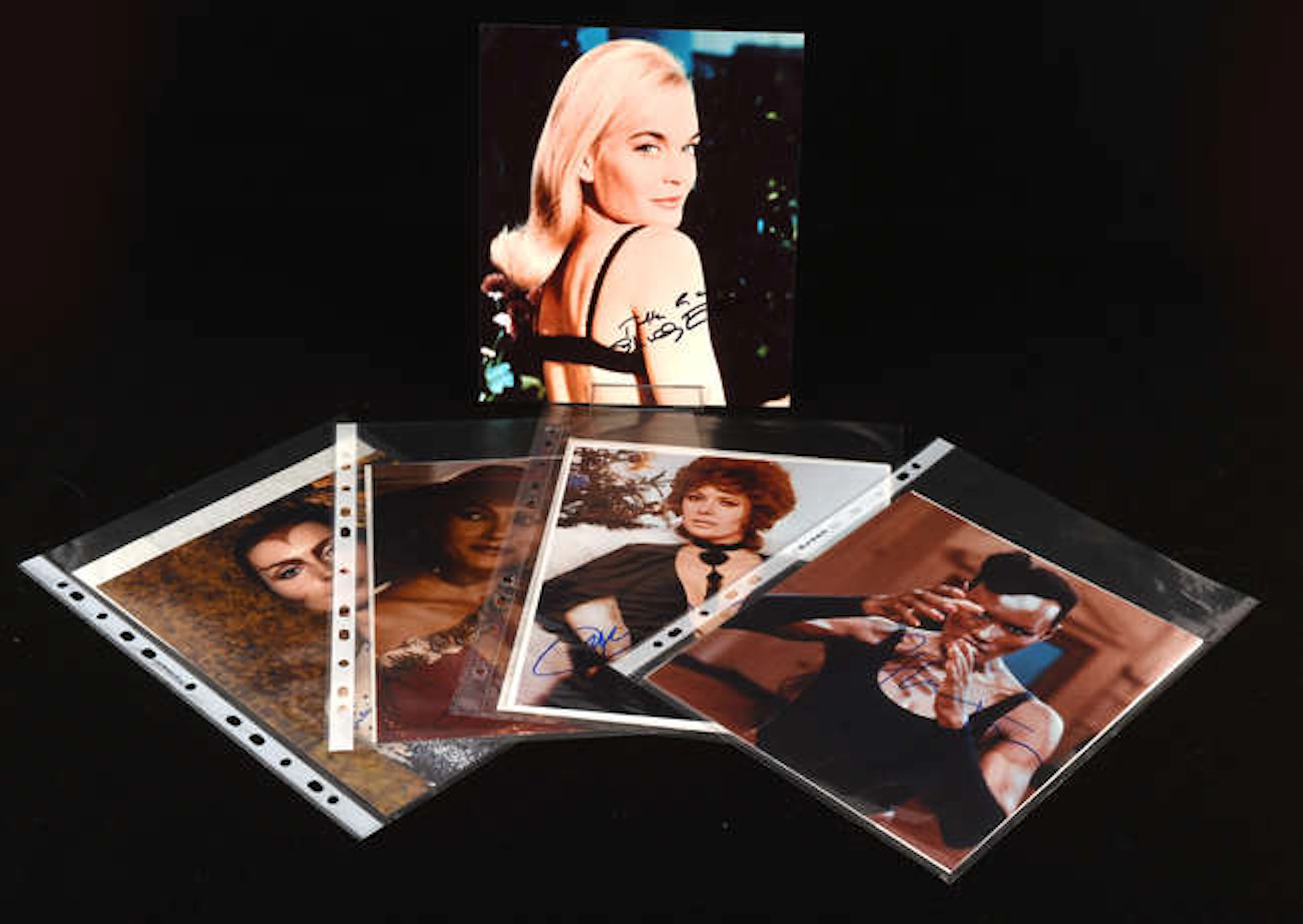 James Bond 007 related: Five Autographed photographs -