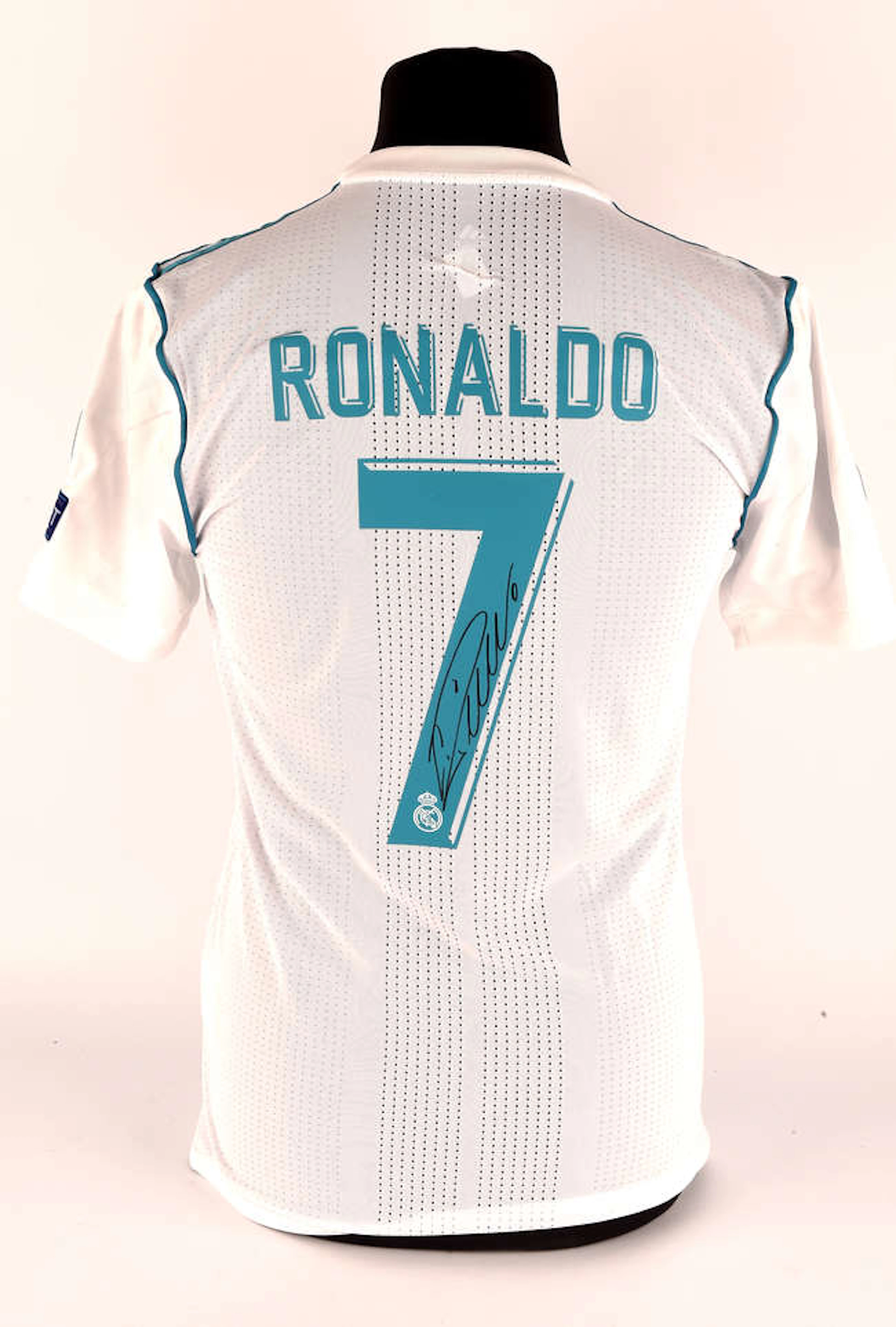 Cristiano Ronaldo Back Signed Real Madrid UCL Final 2018 Shirt, in