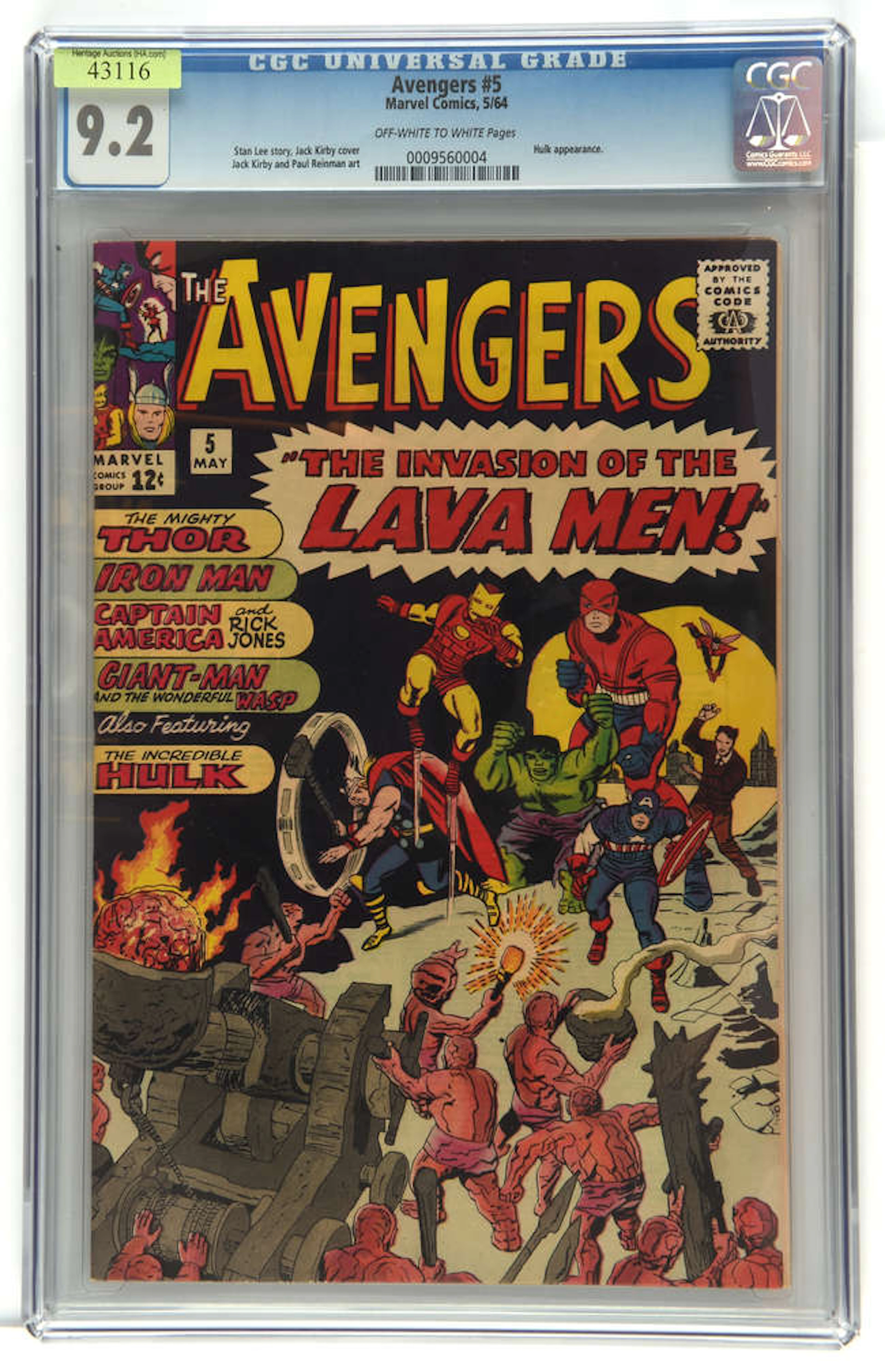 Featuring a classic Jack Kirby battle cover featuring The Mighty Thor