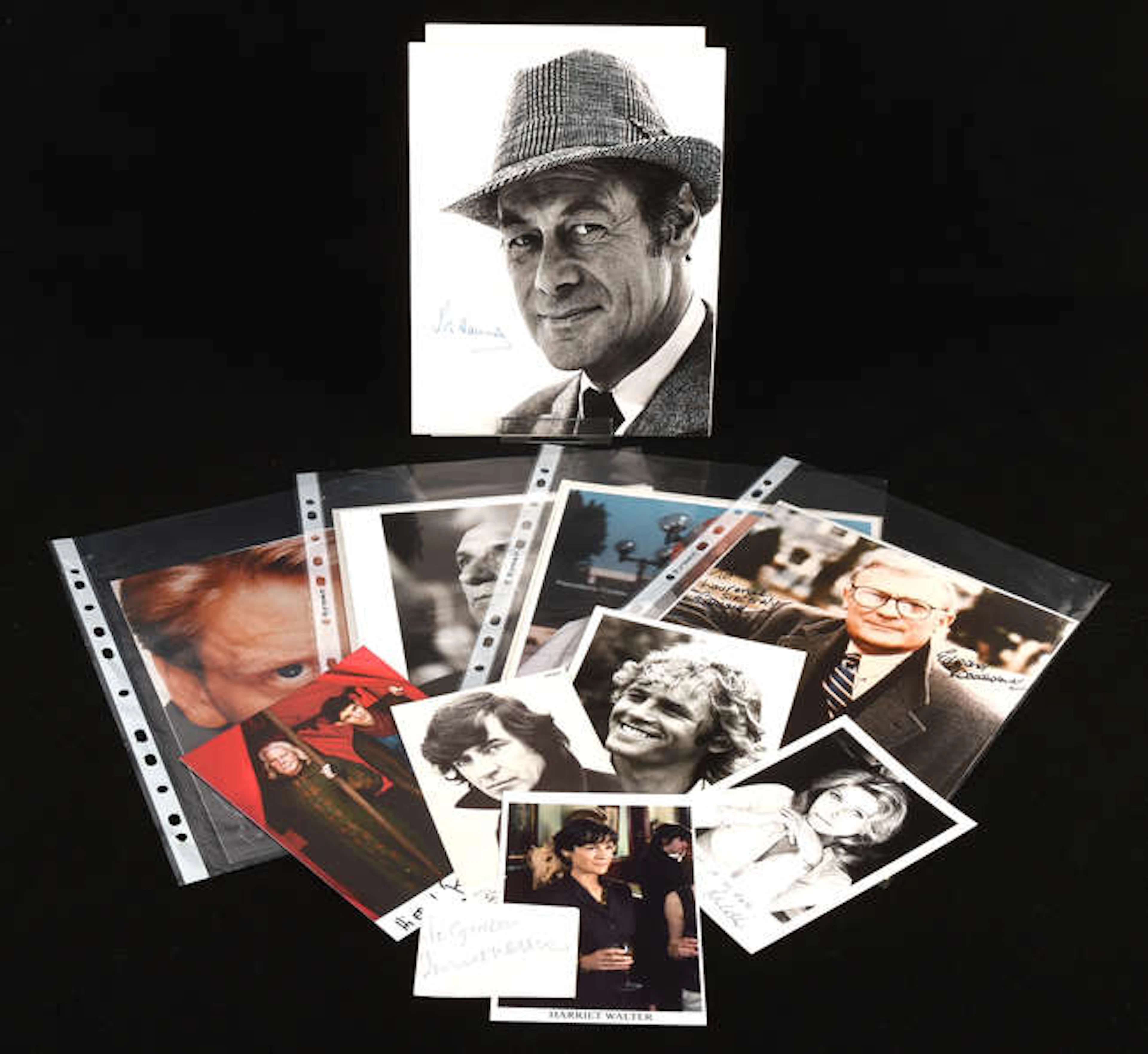 British Stage and Screen Actors: Ten Autographs, to include