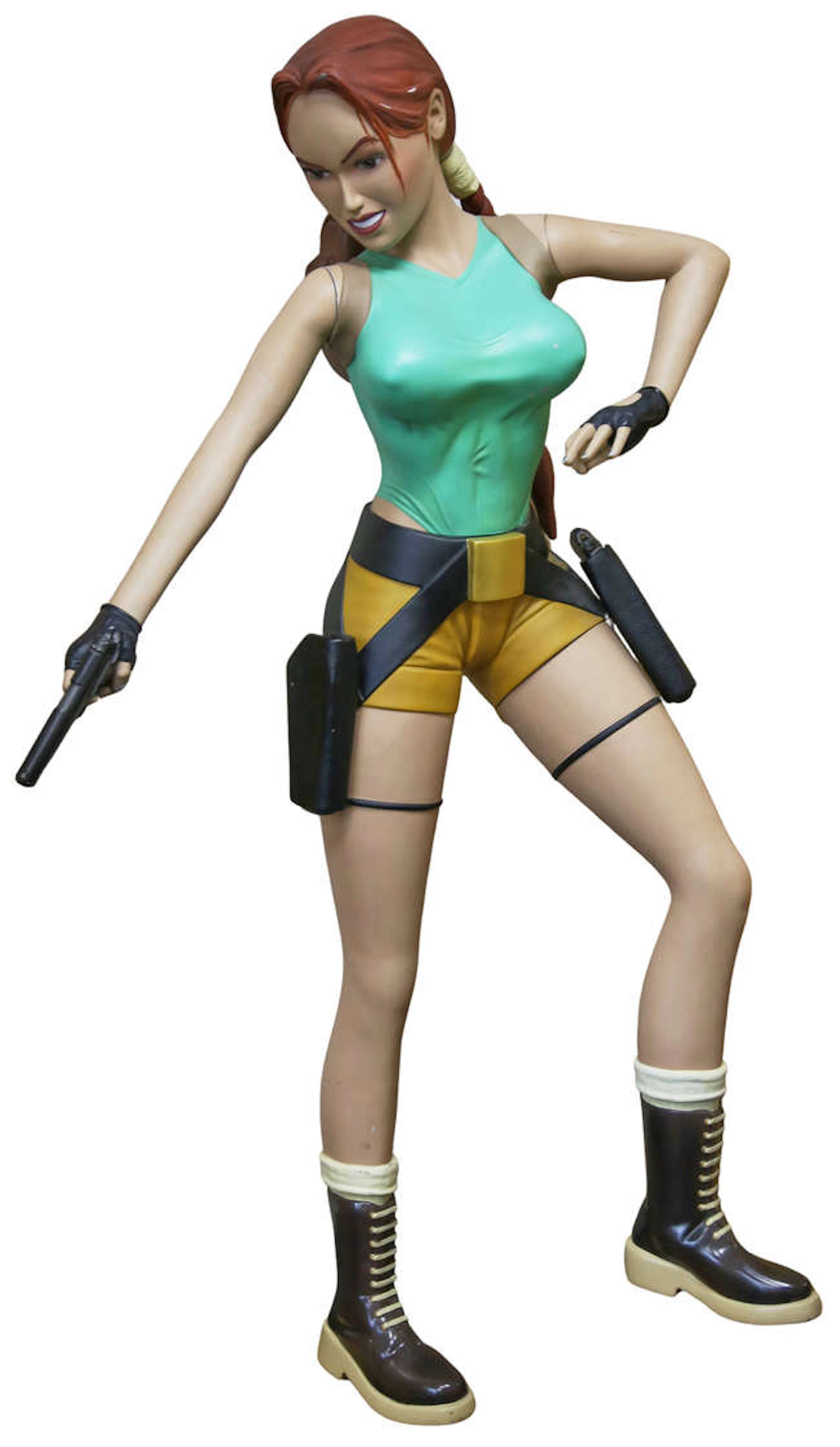Tomb Raider - Lara Croft Original large painted resin and metal model