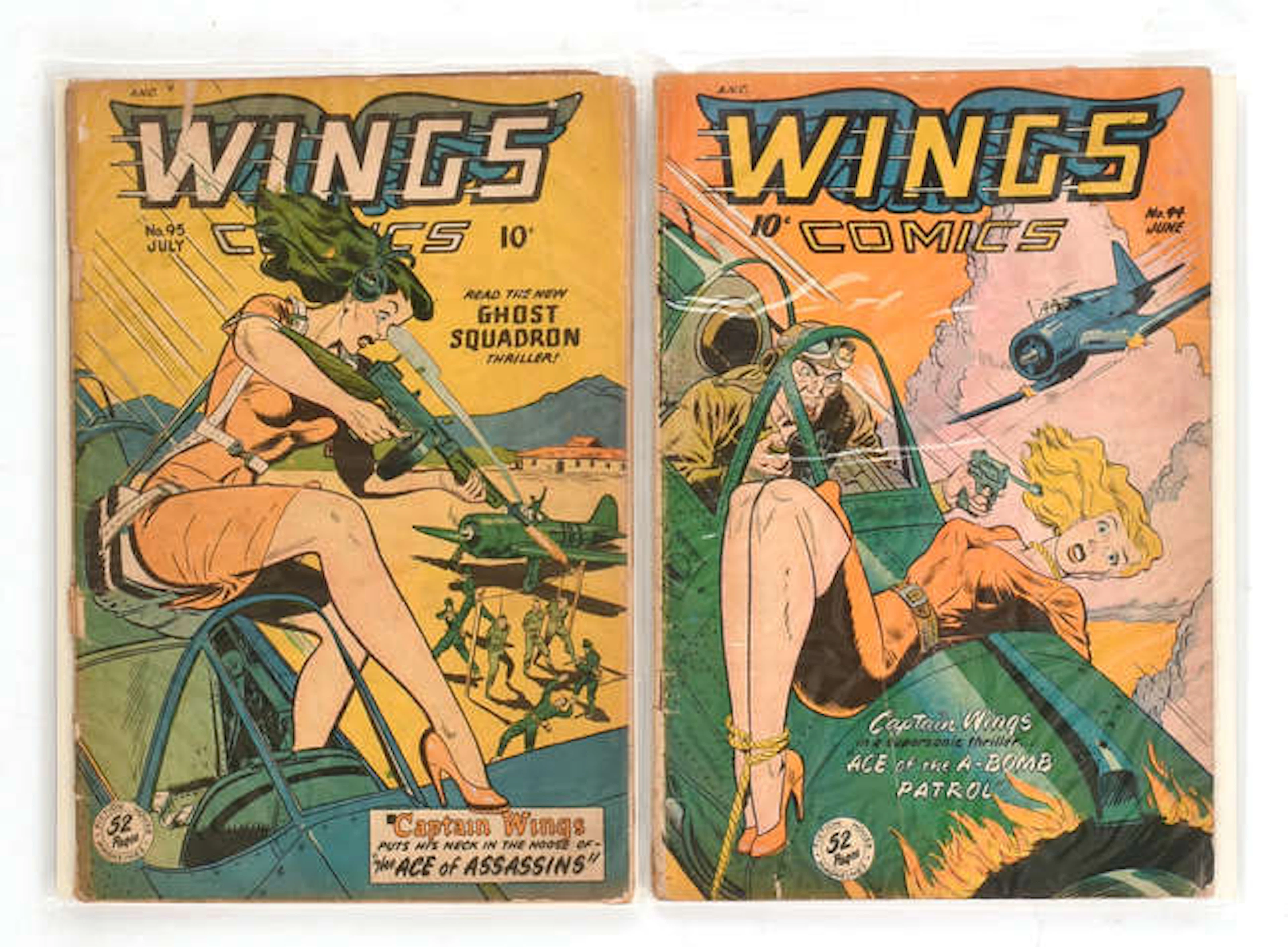 Wing Comics was a Golden Age title featuring heroic tales...