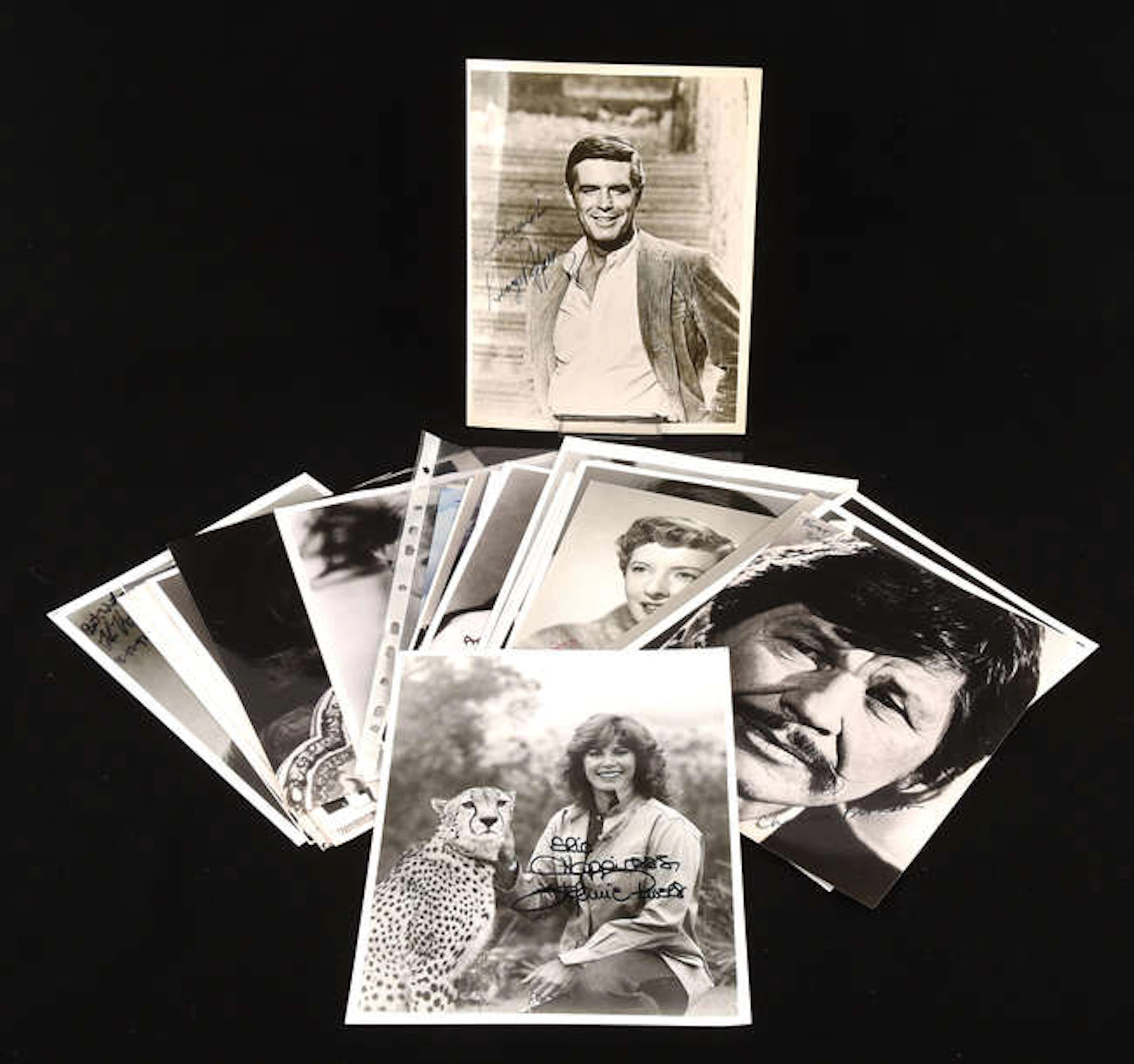 Screen Stars and Music related: 40+ Autographed photographs of various