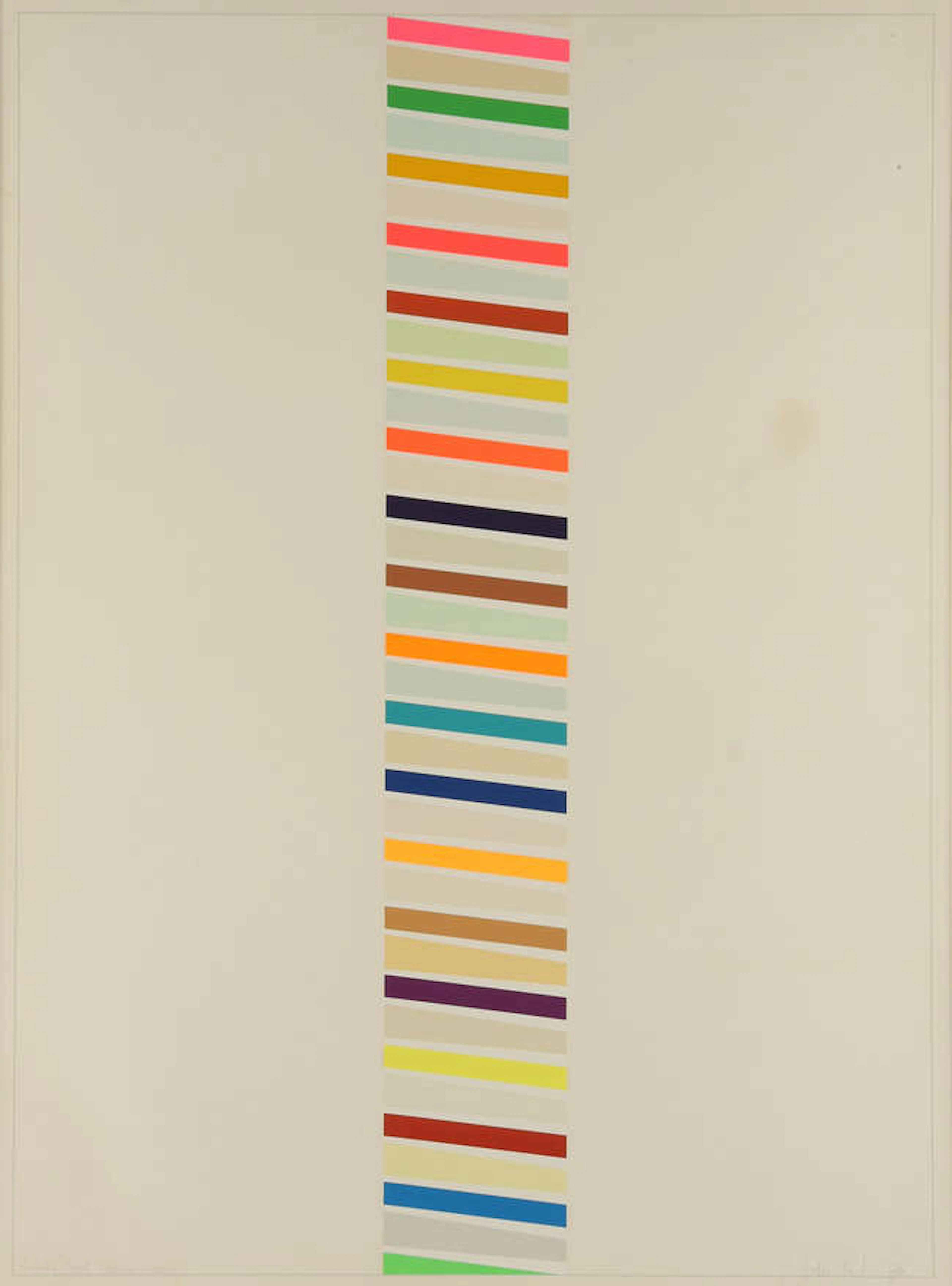 § John Plumb (British 1927-2008), 'Colour Ladder A', lithograph, signed