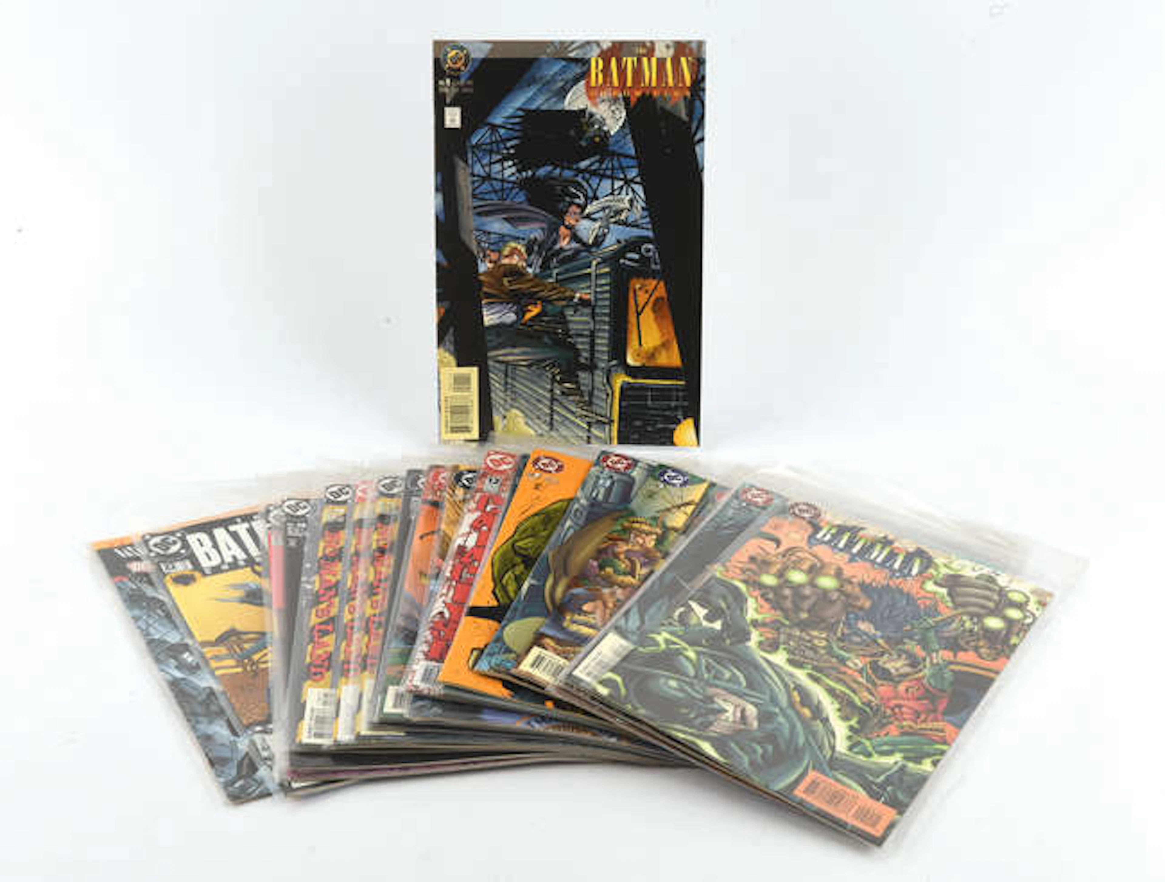 A diverse collection of DC comics focussing on Batman