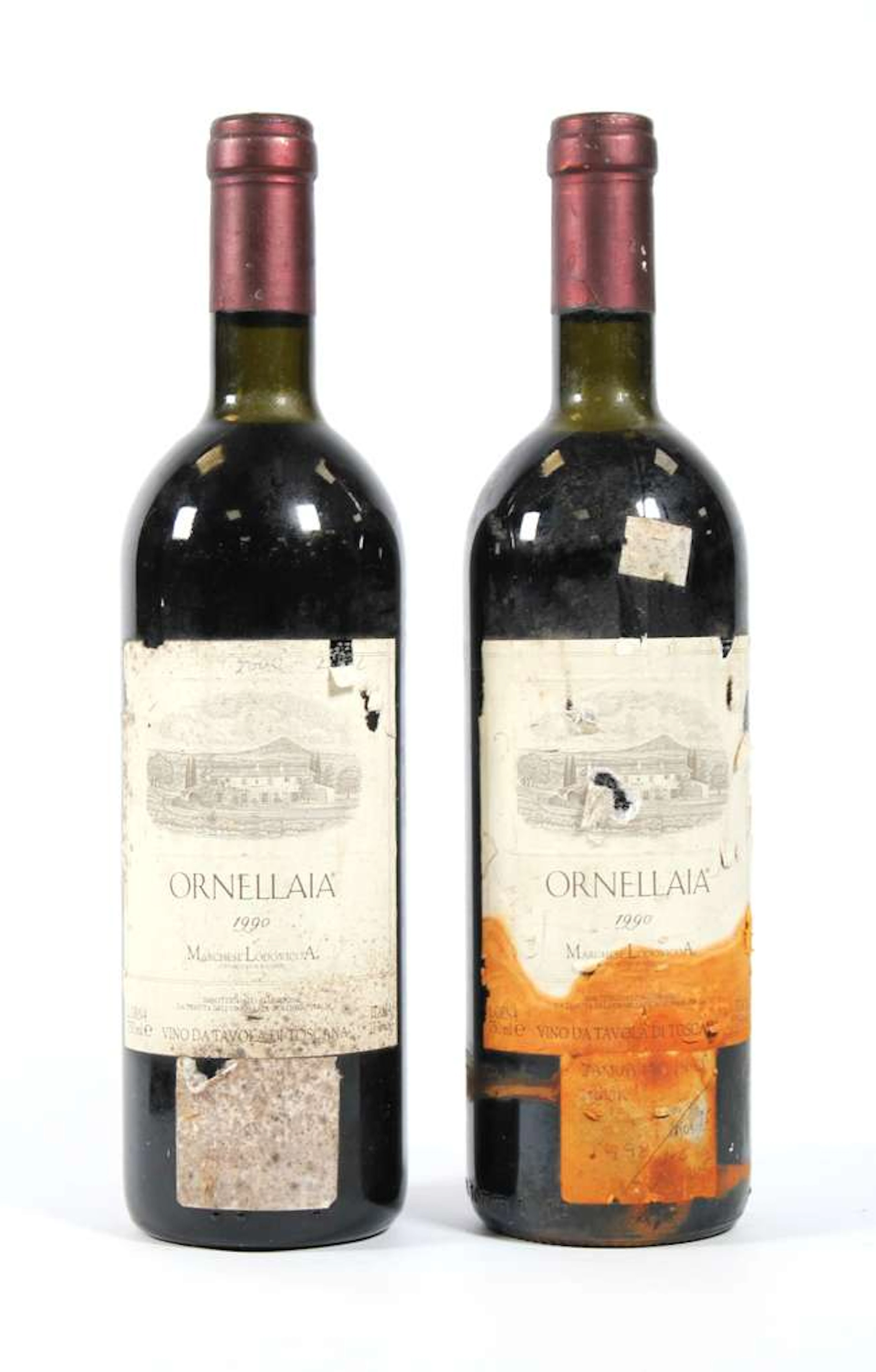 Italian wine, Ornellaia 1990, 2 bottles (2)