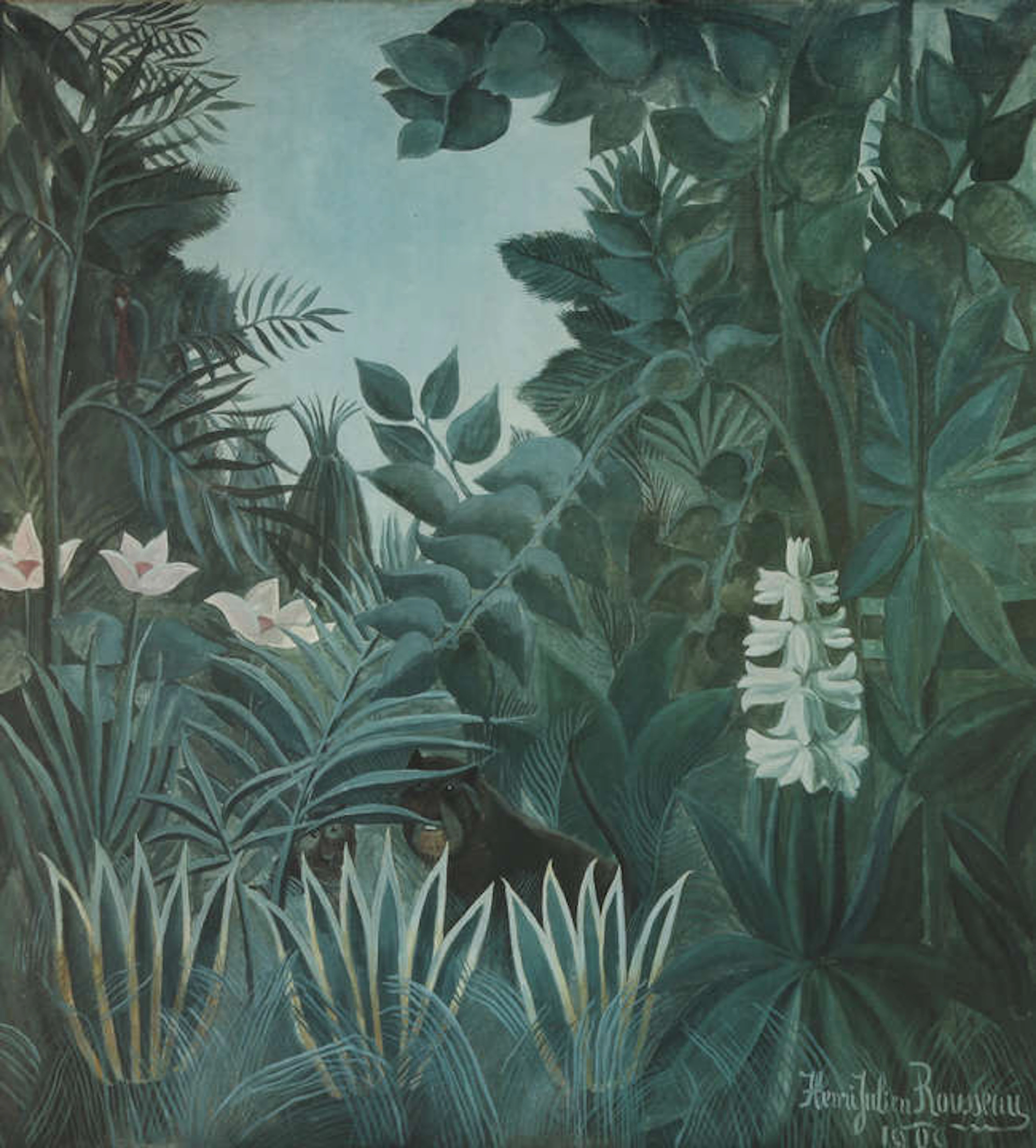 After Henri Rousseau (French 1844-1910). The Equatorial Jungle a jungle