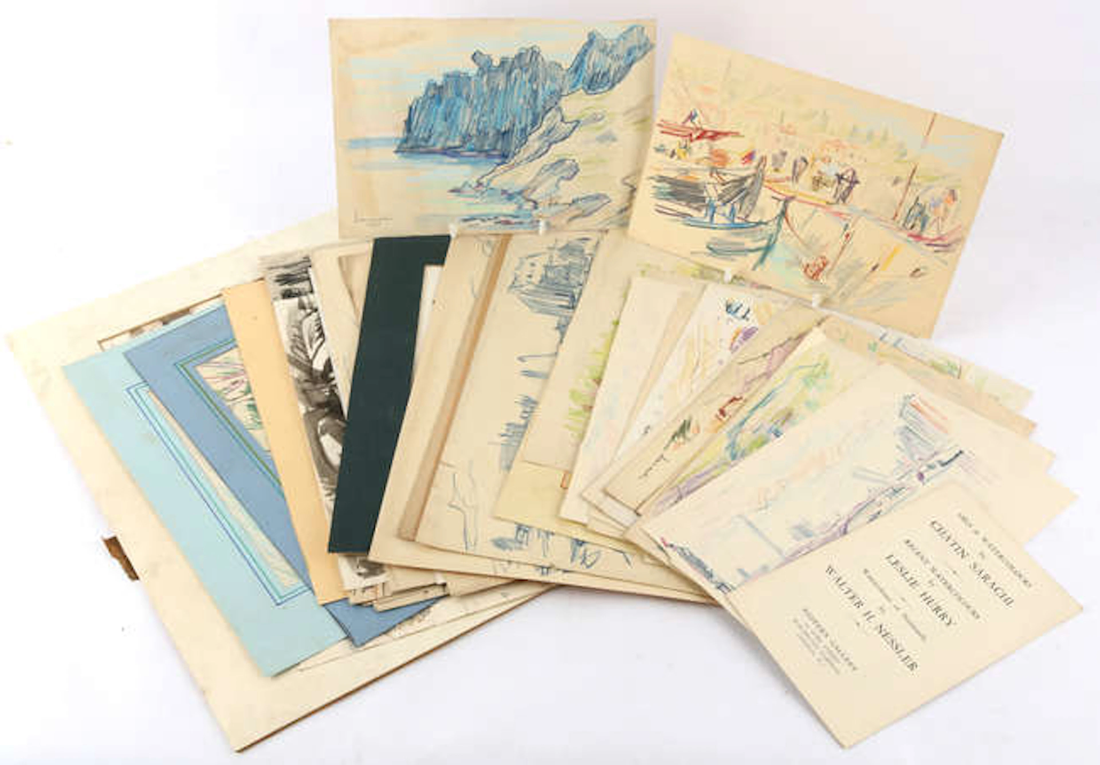 Chatin Sarachi (Albanian 1902-1974), a group of approximately fifty
