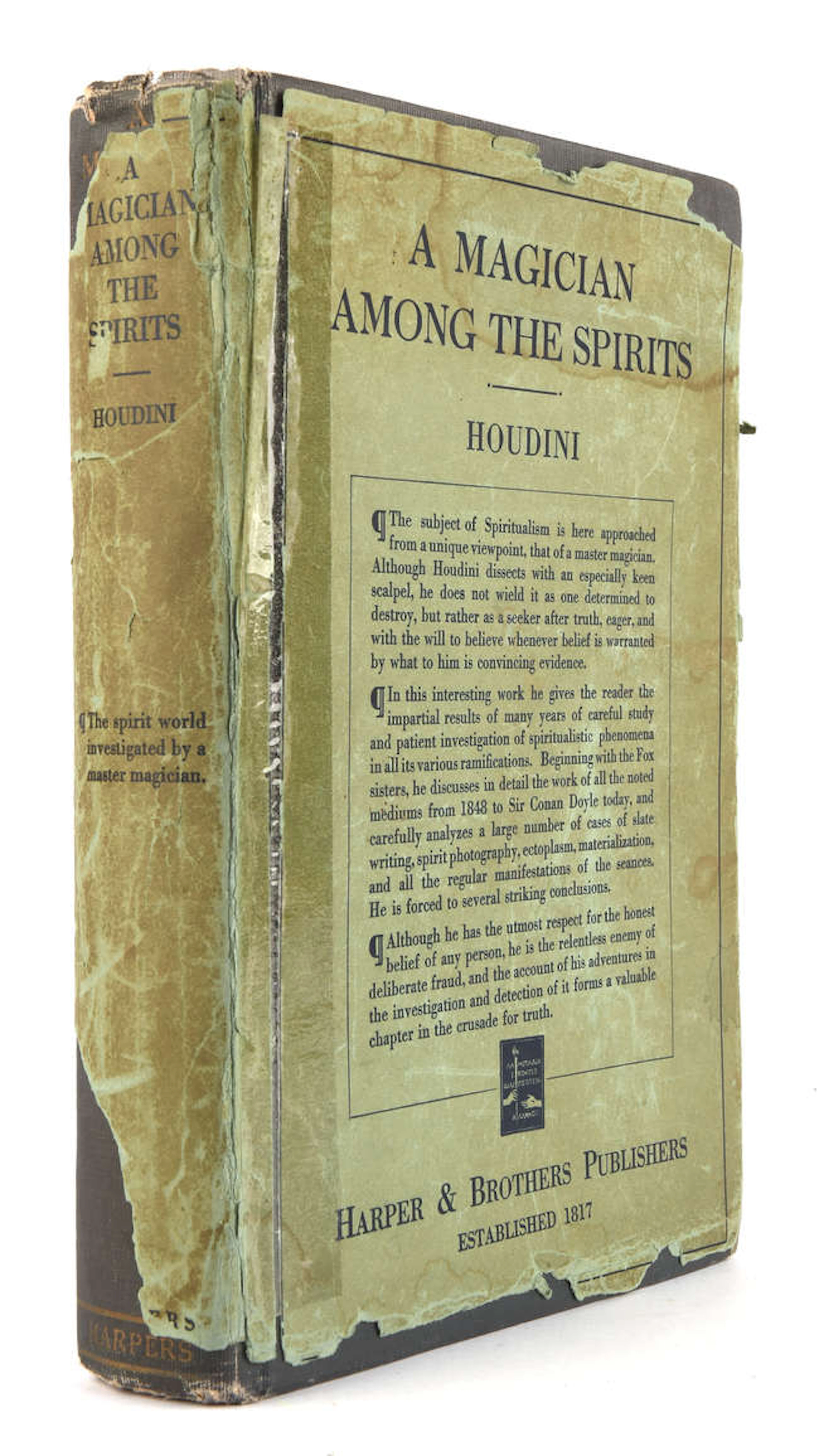 HOUDINI, Harry. (1874-1926). A Magician Among the Spirits, Authors